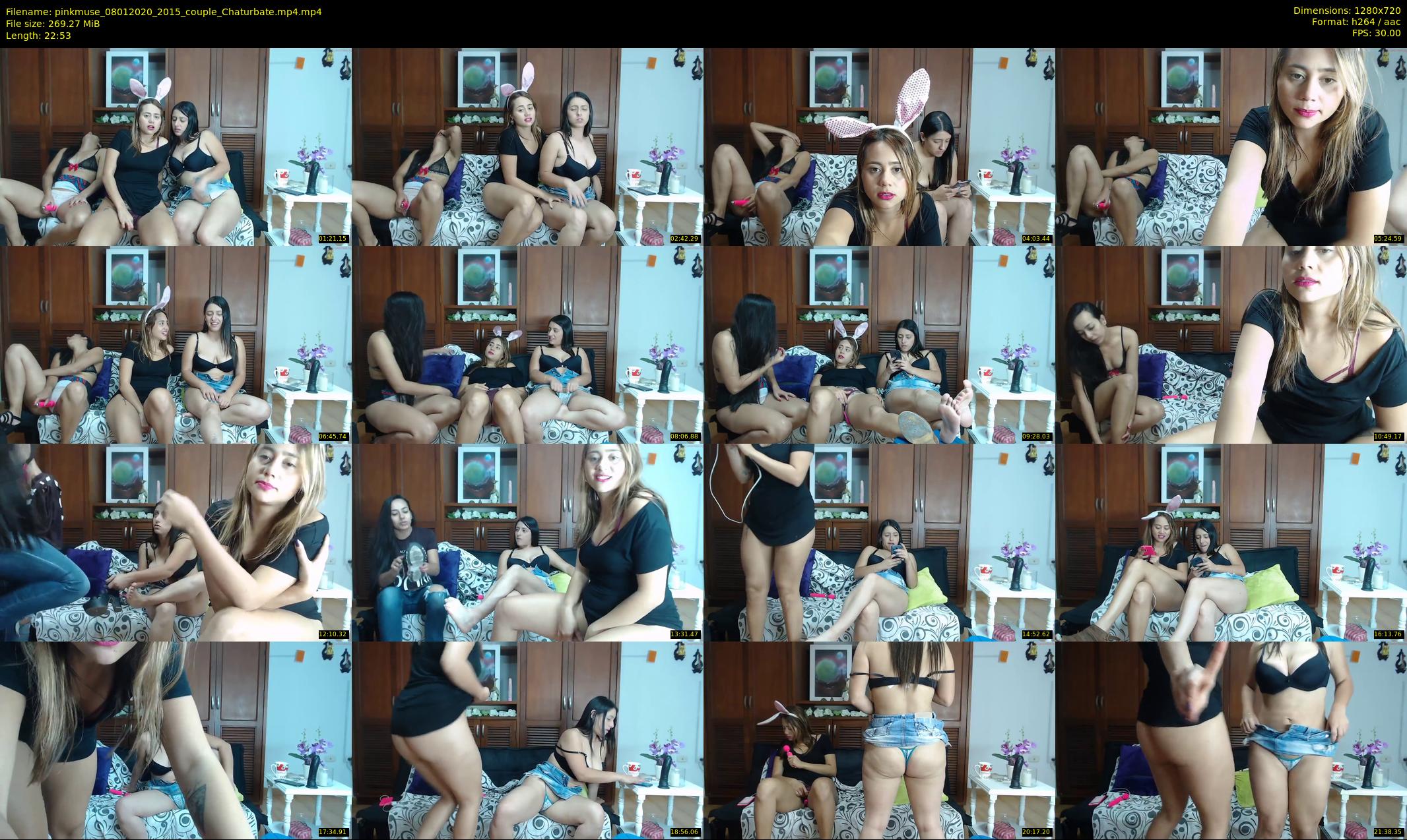 pinkmuse — 23 minute Chaturbate couple cam show recording, 720p, Jan 8, 2020