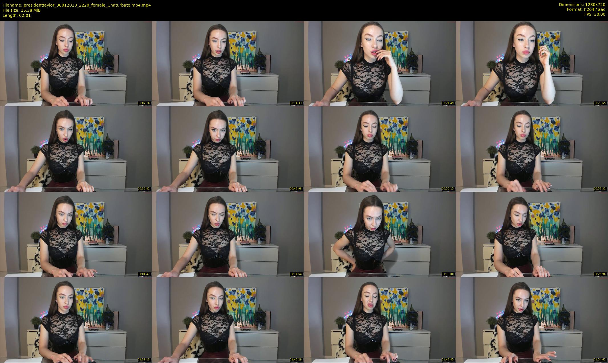 presidenttaylor — 3 minute Chaturbate female cam show recording, 720p, Jan 8, 2020