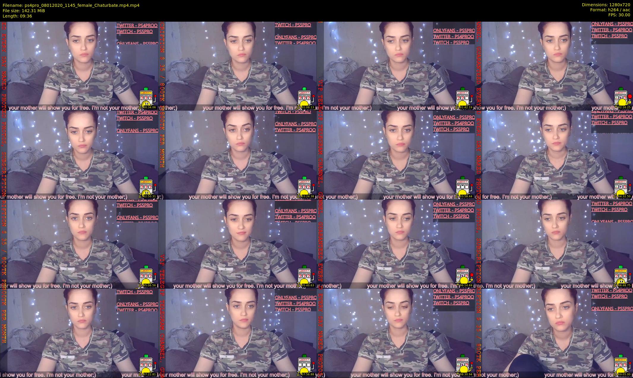 ps4pro — 10 minute Chaturbate female cam show recording, 720p, Jan 8, 2020