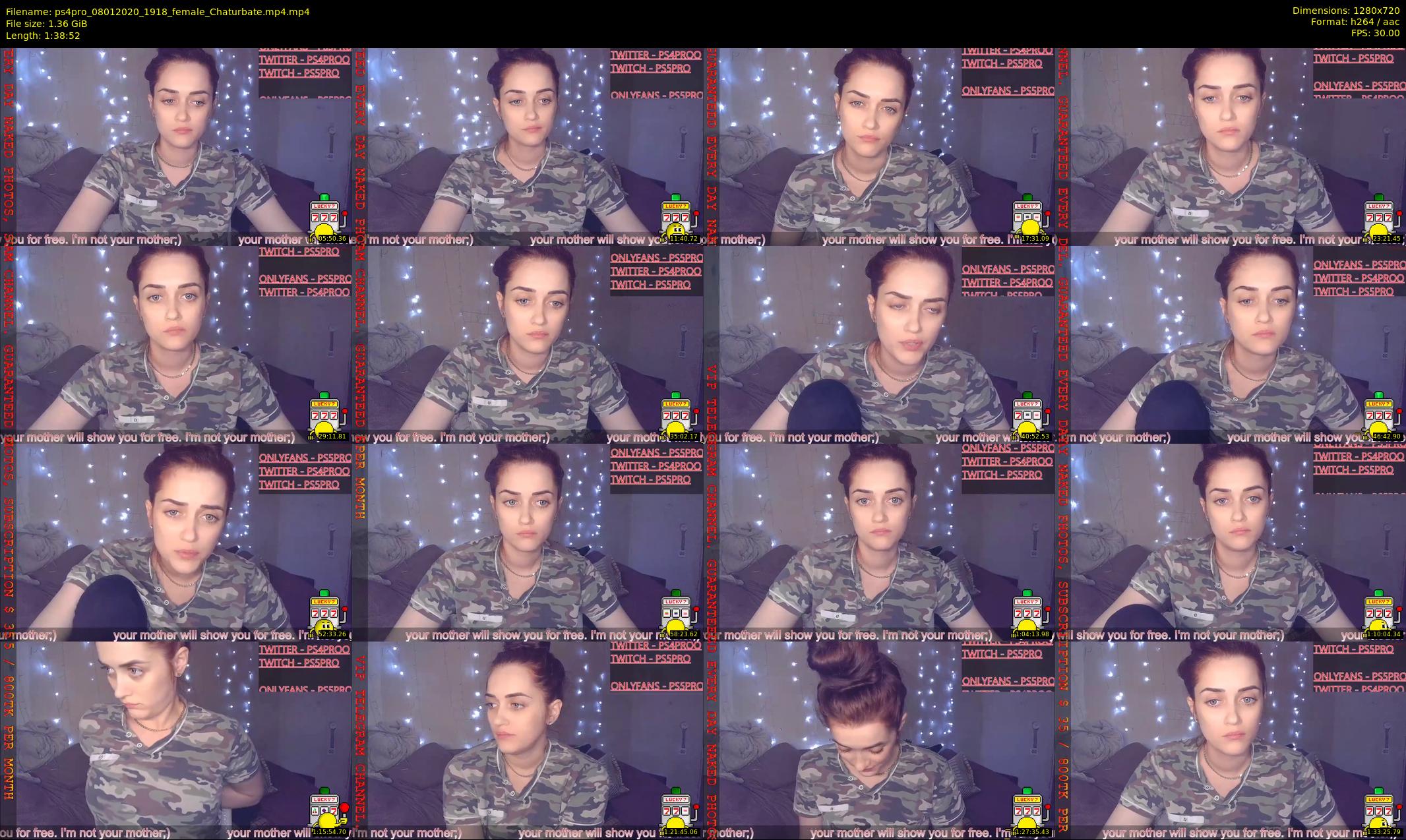 ps4pro — 99 minute Chaturbate female cam show recording, 720p, Jan 8, 2020