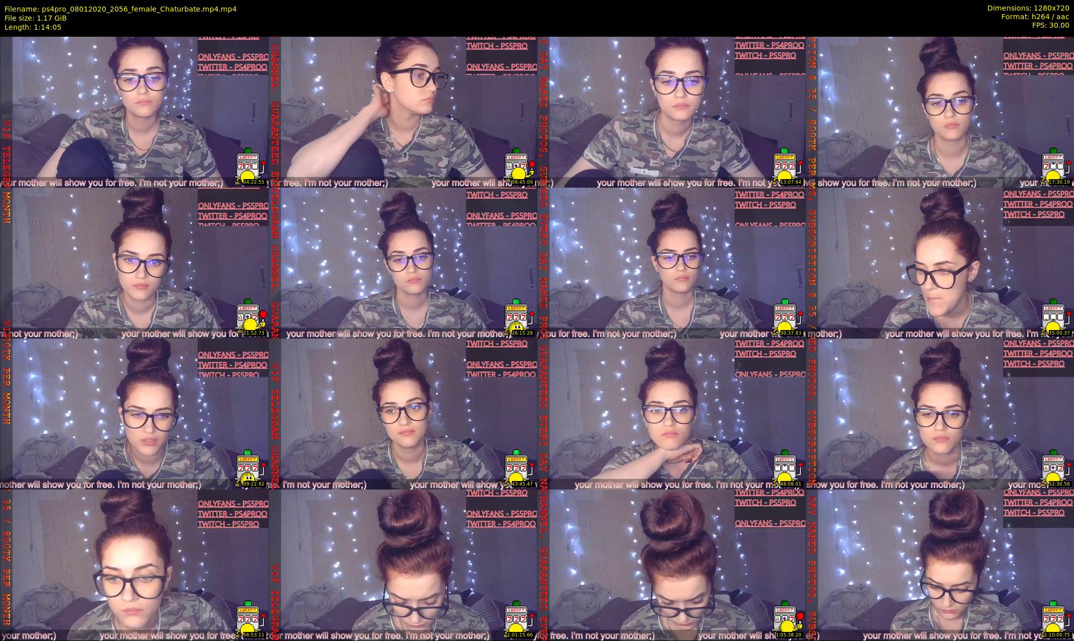 ps4pro — 75 minute Chaturbate female cam show recording, 720p, Jan 8, 2020