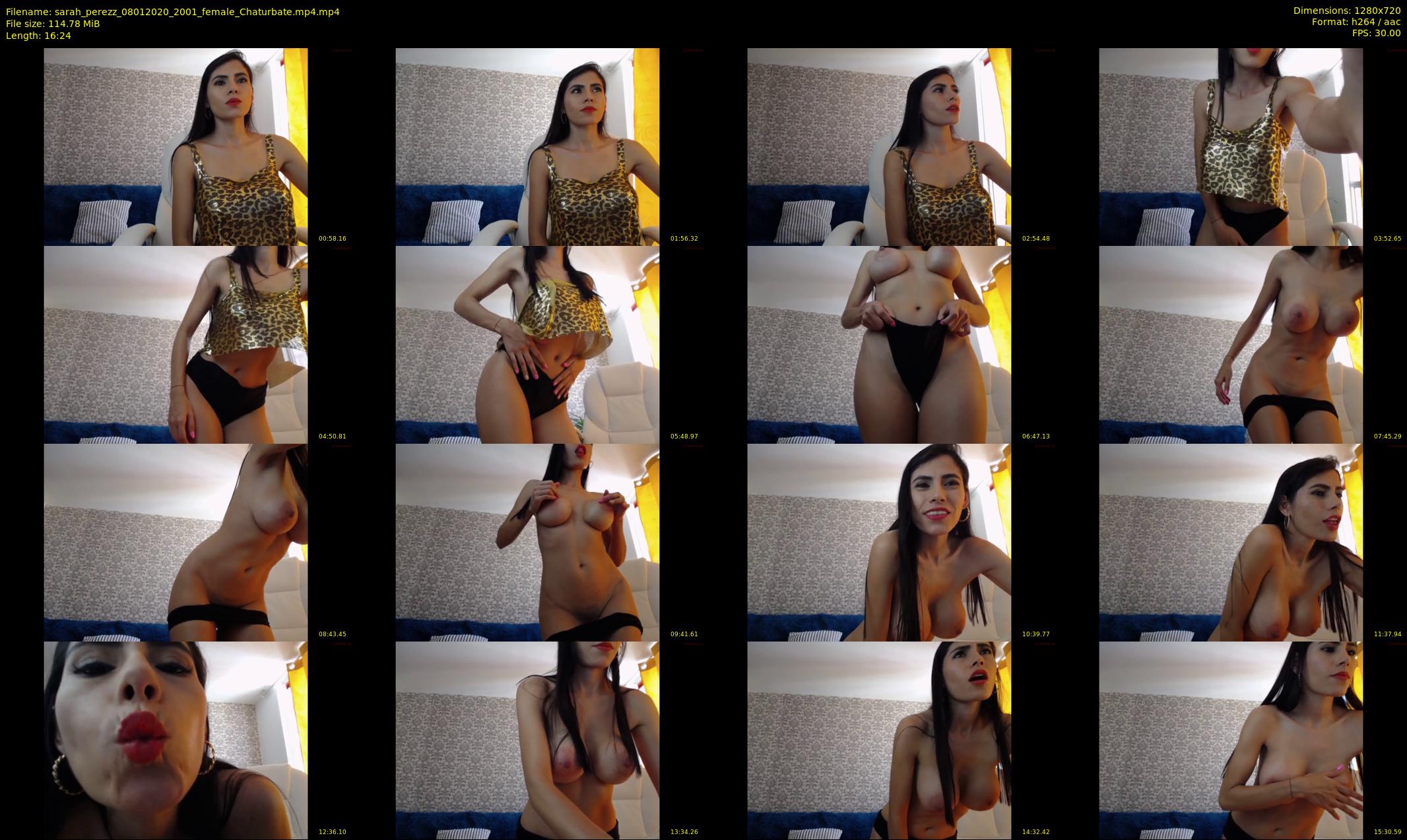 sarah_perezz — 17 minute Chaturbate female cam show recording, 720p, Jan 8, 2020