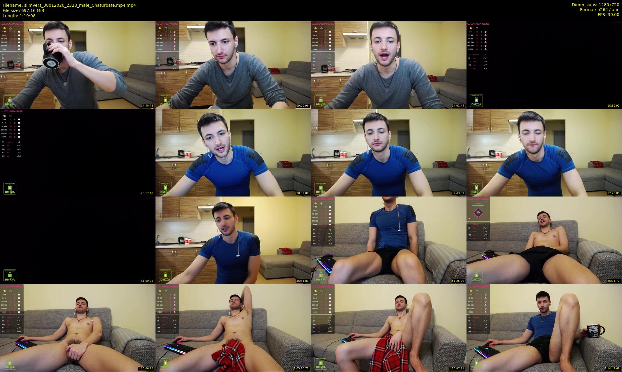 slimvers — 80 minute Chaturbate male cam show recording, 720p, Jan 8, 2020