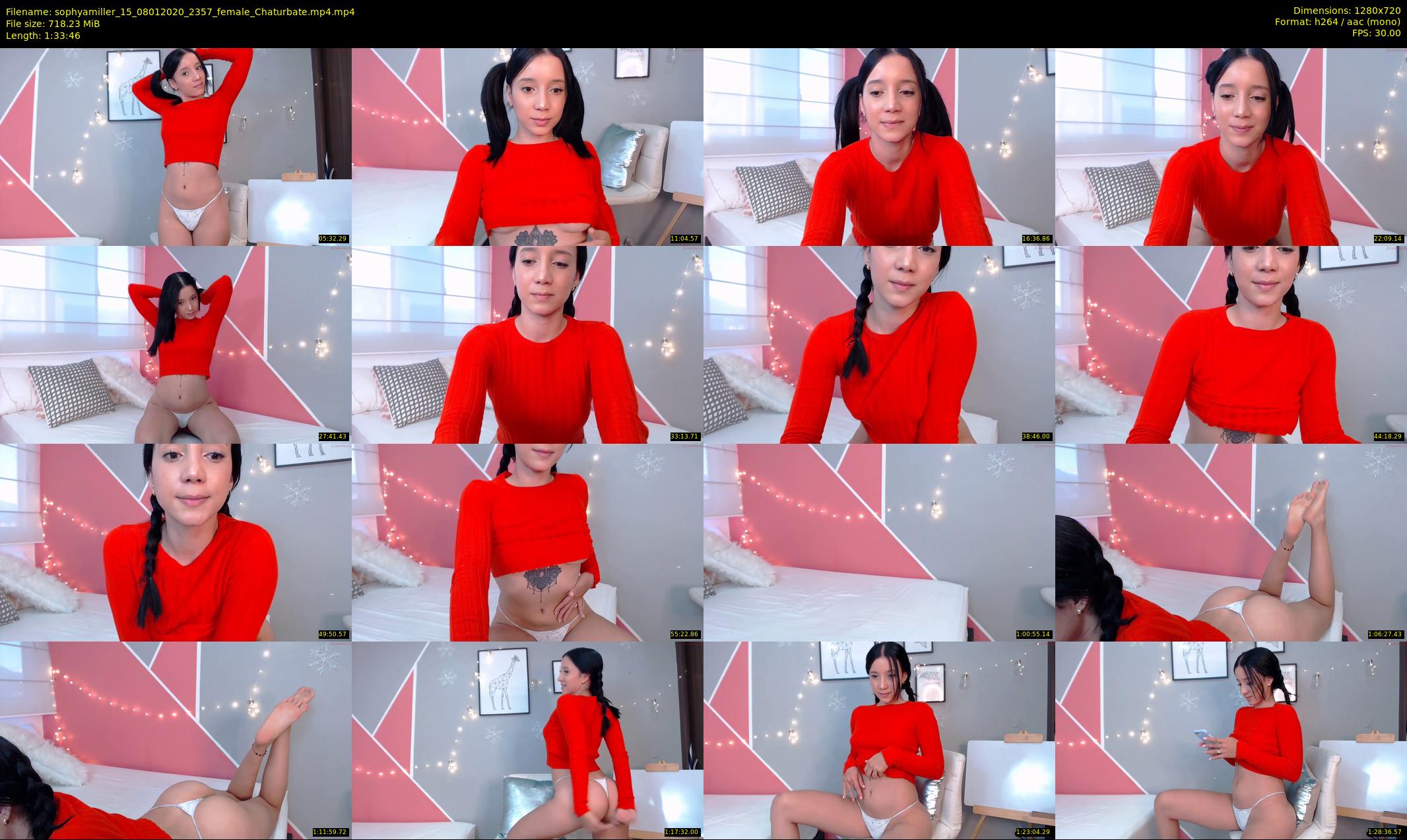 sophyamiller_15 — 94 minute Chaturbate female cam show recording, 720p, Jan 8, 2020