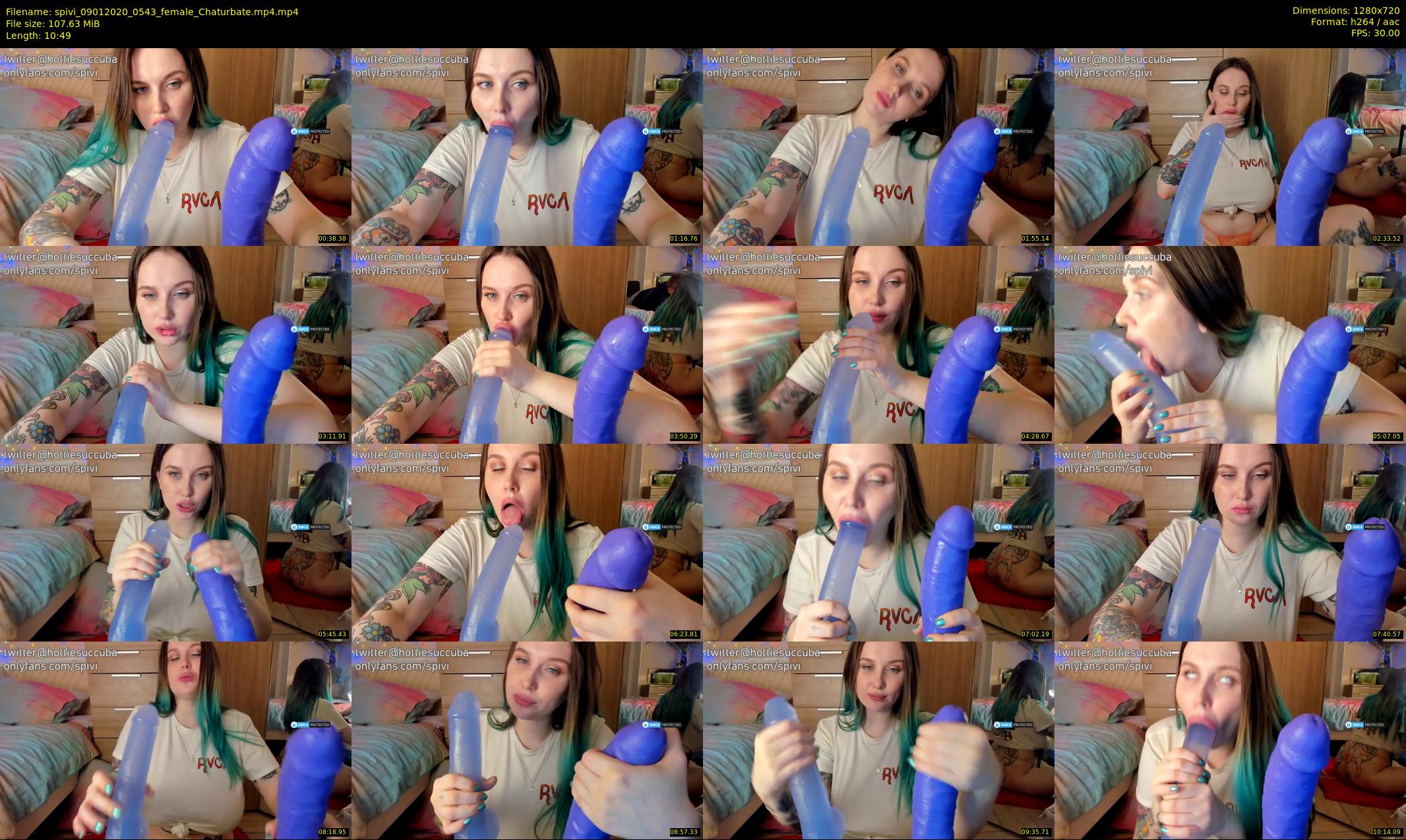 spivi — 11 minute Chaturbate female cam show recording, 720p, Jan 9, 2020