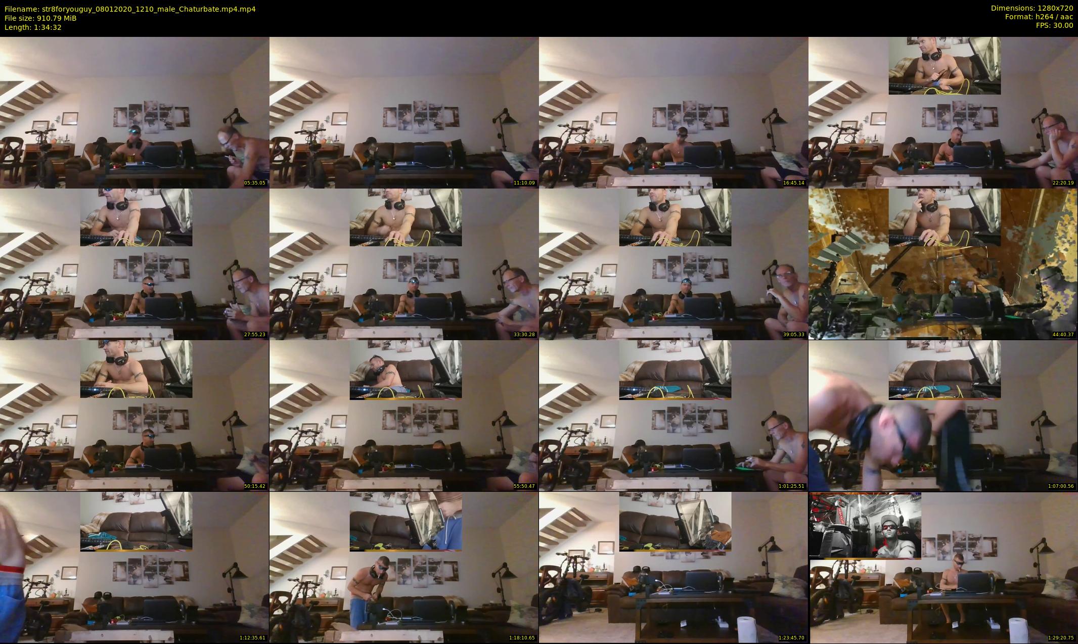 str8foryouguy — 95 minute Chaturbate male cam show recording, 720p, Jan 8, 2020