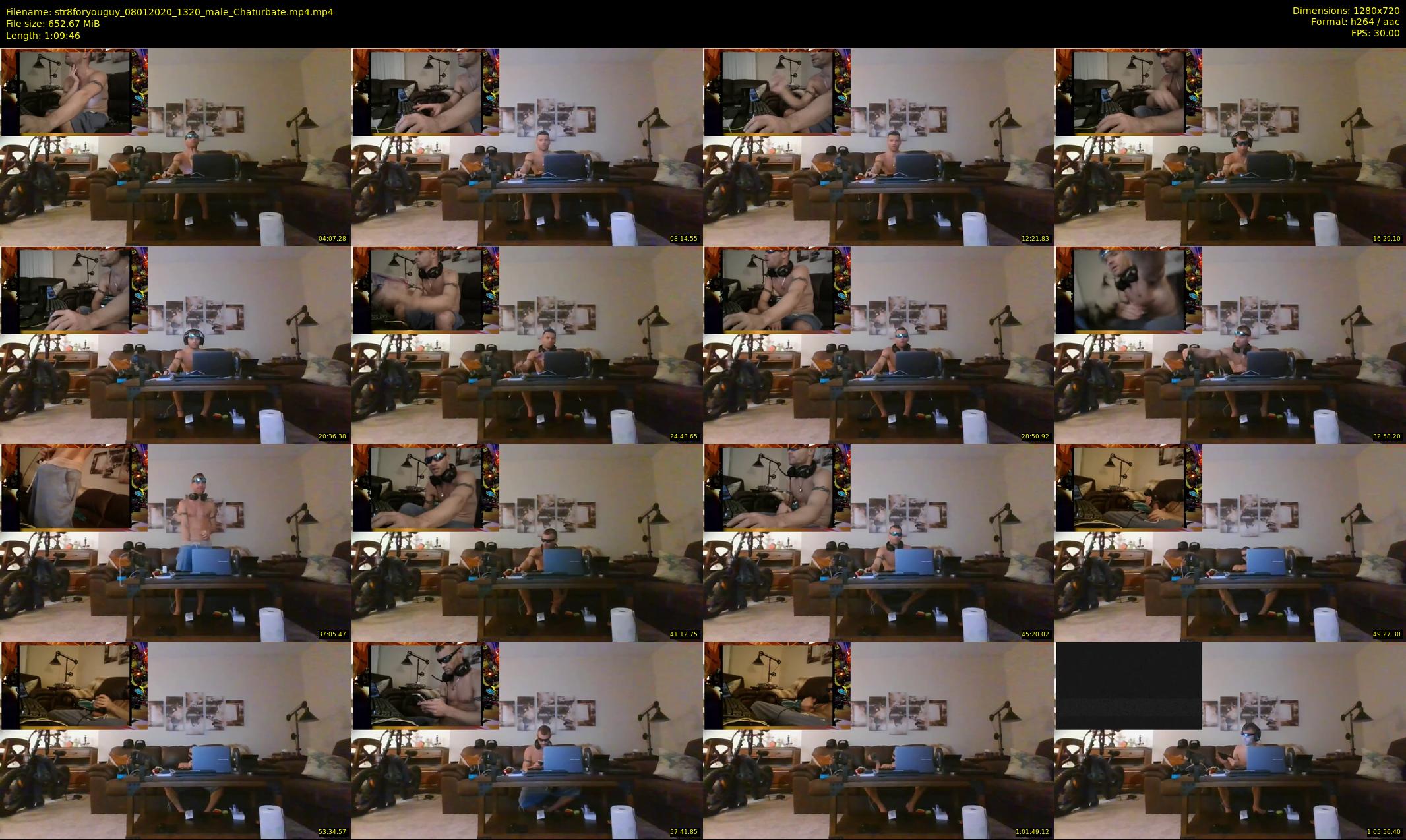str8foryouguy — 70 minute Chaturbate male cam show recording, 720p, Jan 8, 2020