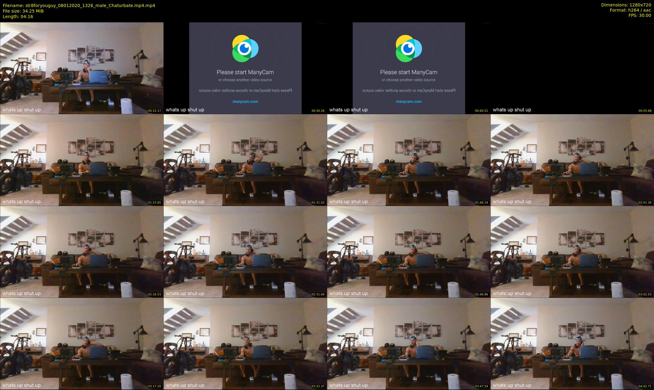 str8foryouguy — 5 minute Chaturbate male cam show recording, 720p, Jan 8, 2020