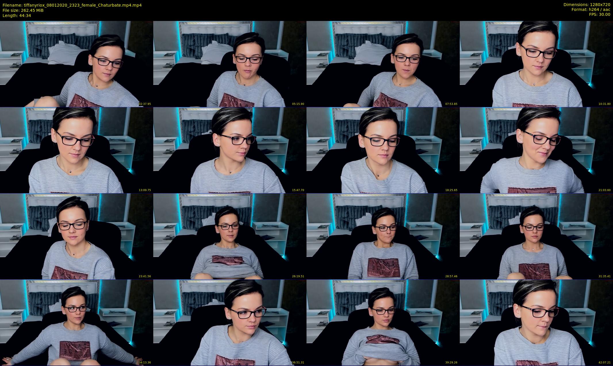 tiffanyriox — 45 minute Chaturbate female cam show recording, 720p, Jan 8, 2020