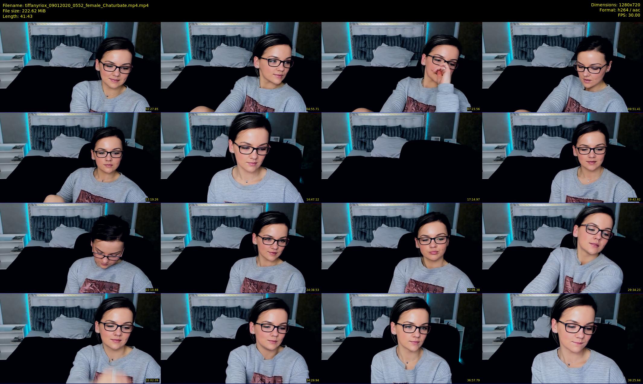 tiffanyriox — 42 minute Chaturbate female cam show recording, 720p, Jan 9, 2020