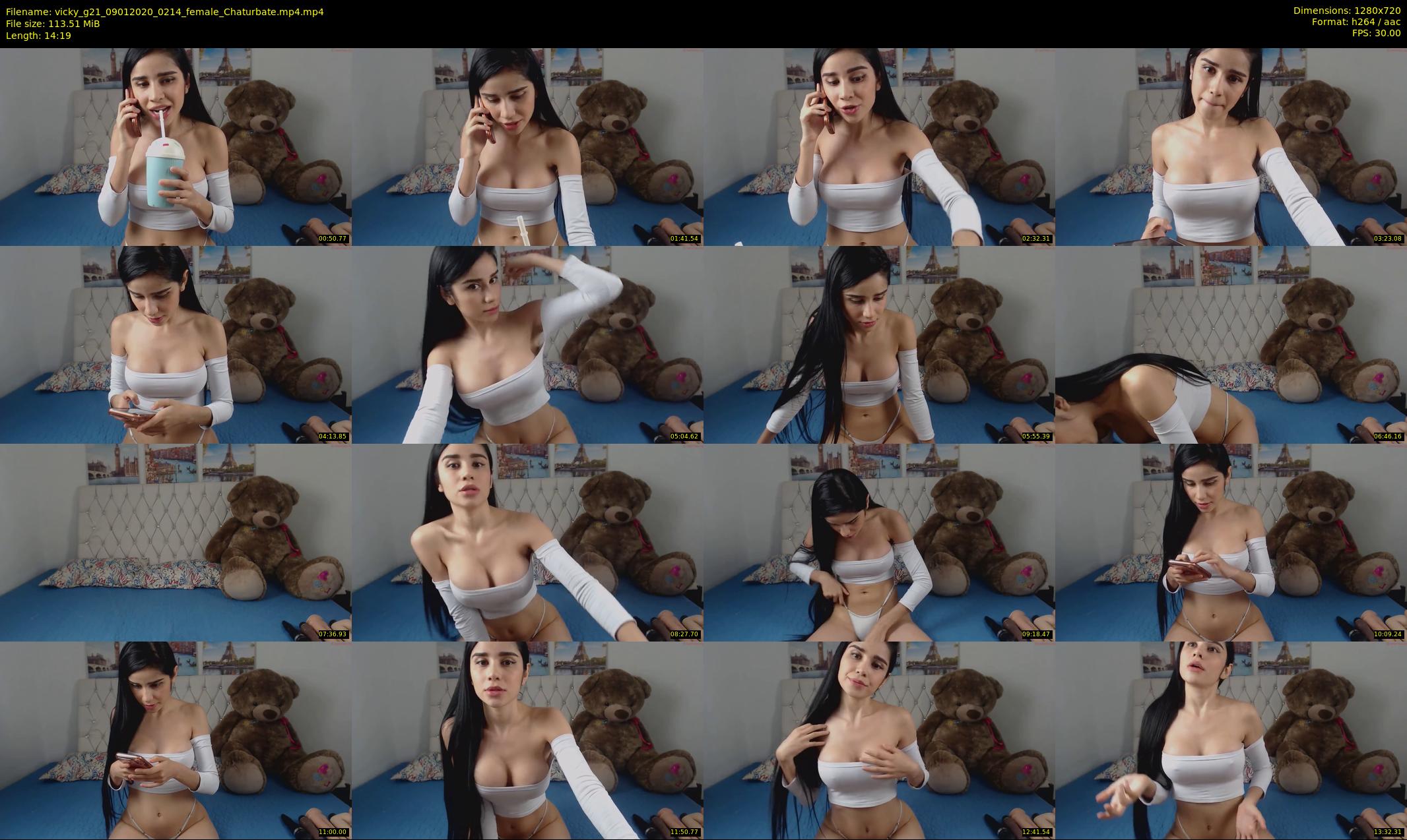 vicky_g21 — 15 minute Chaturbate female cam show recording, 720p, Jan 9, 2020