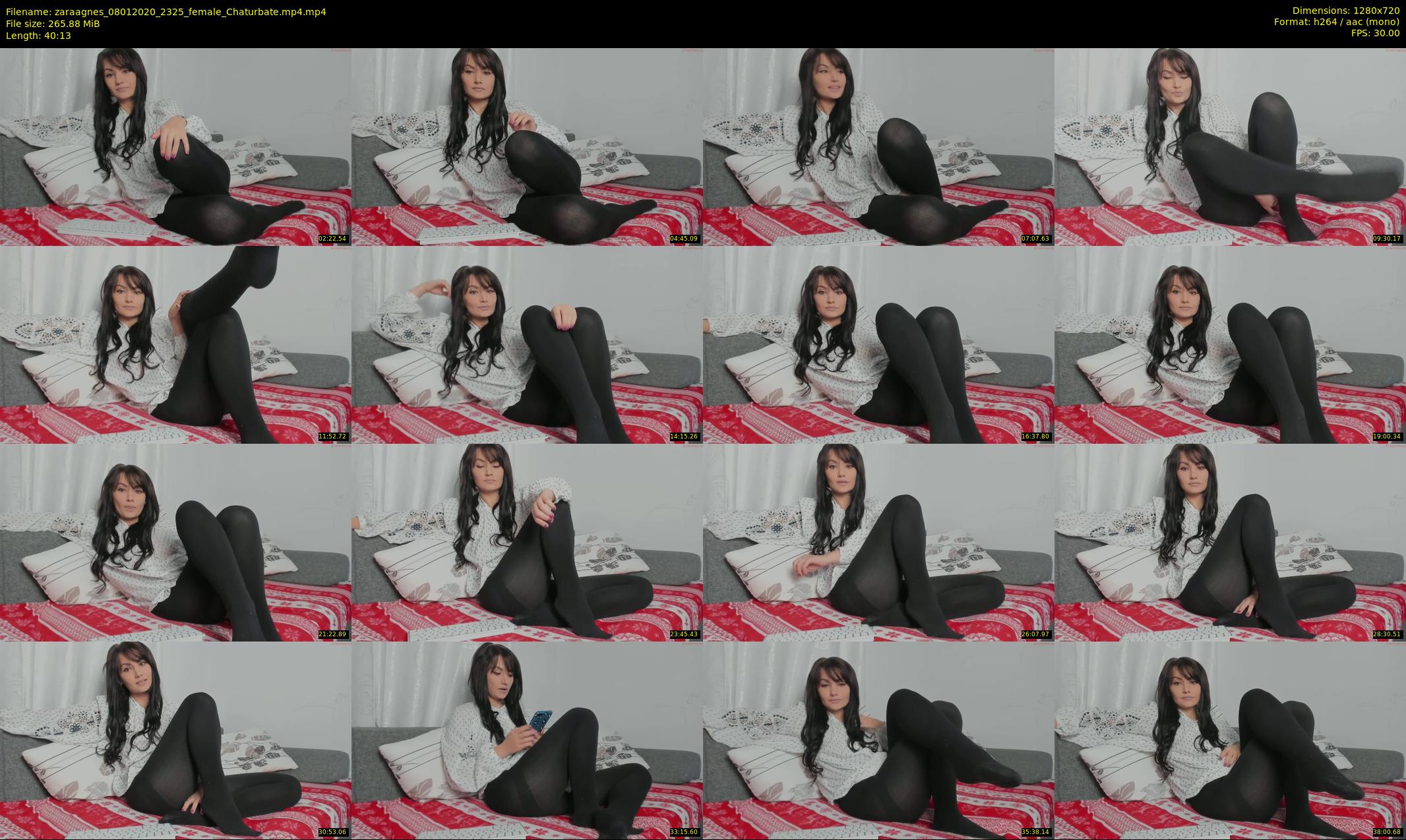 zaraagnes — 41 minute Chaturbate female cam show recording, 720p, Jan 8, 2020