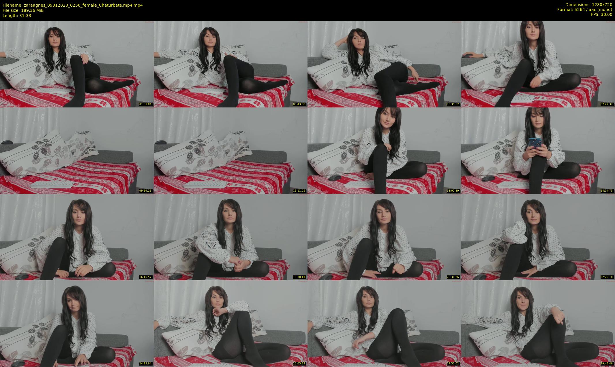 zaraagnes — 32 minute Chaturbate female cam show recording, 720p, Jan 9, 2020