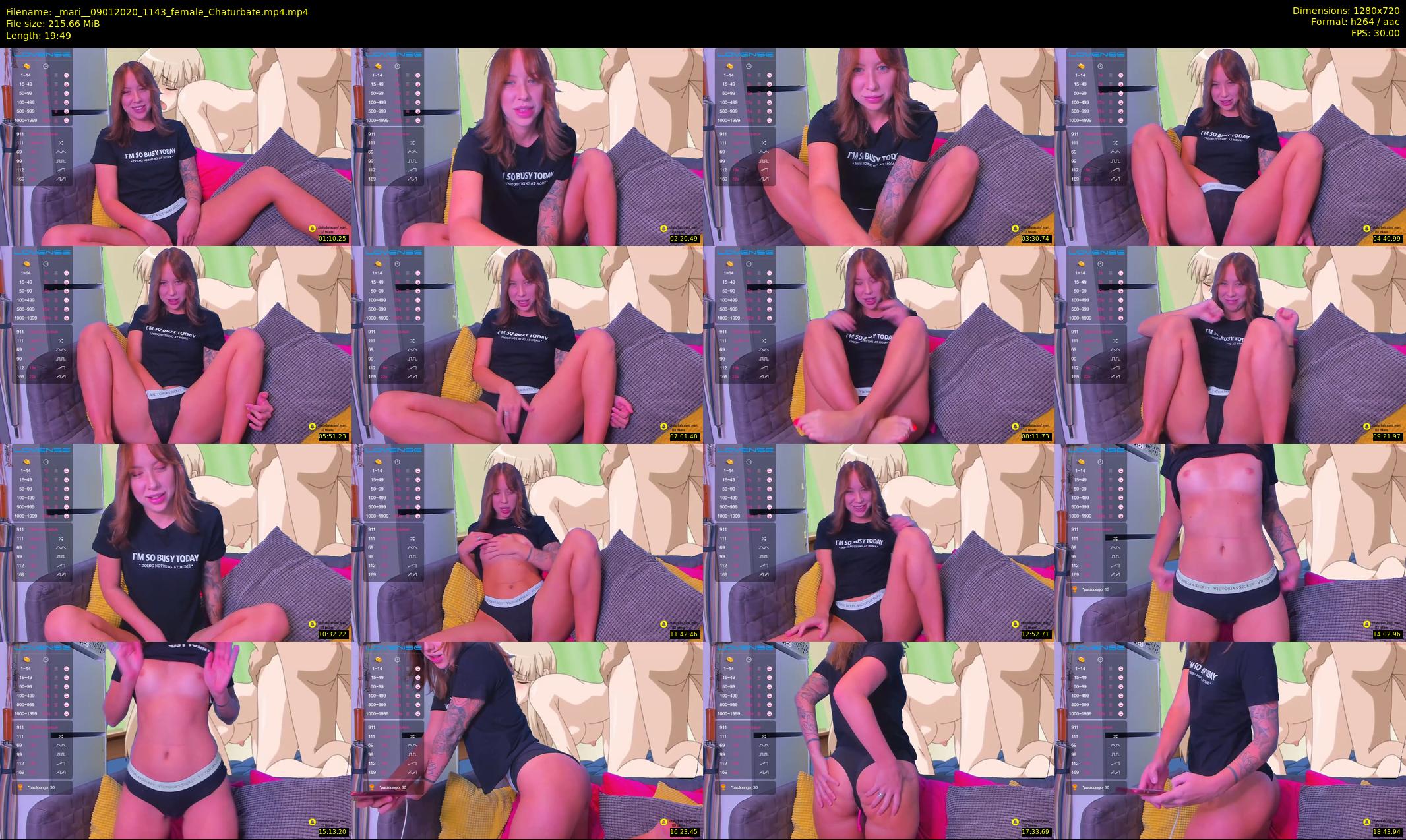 _mari_ — 20 minute Chaturbate female cam show recording, 720p, Jan 9, 2020