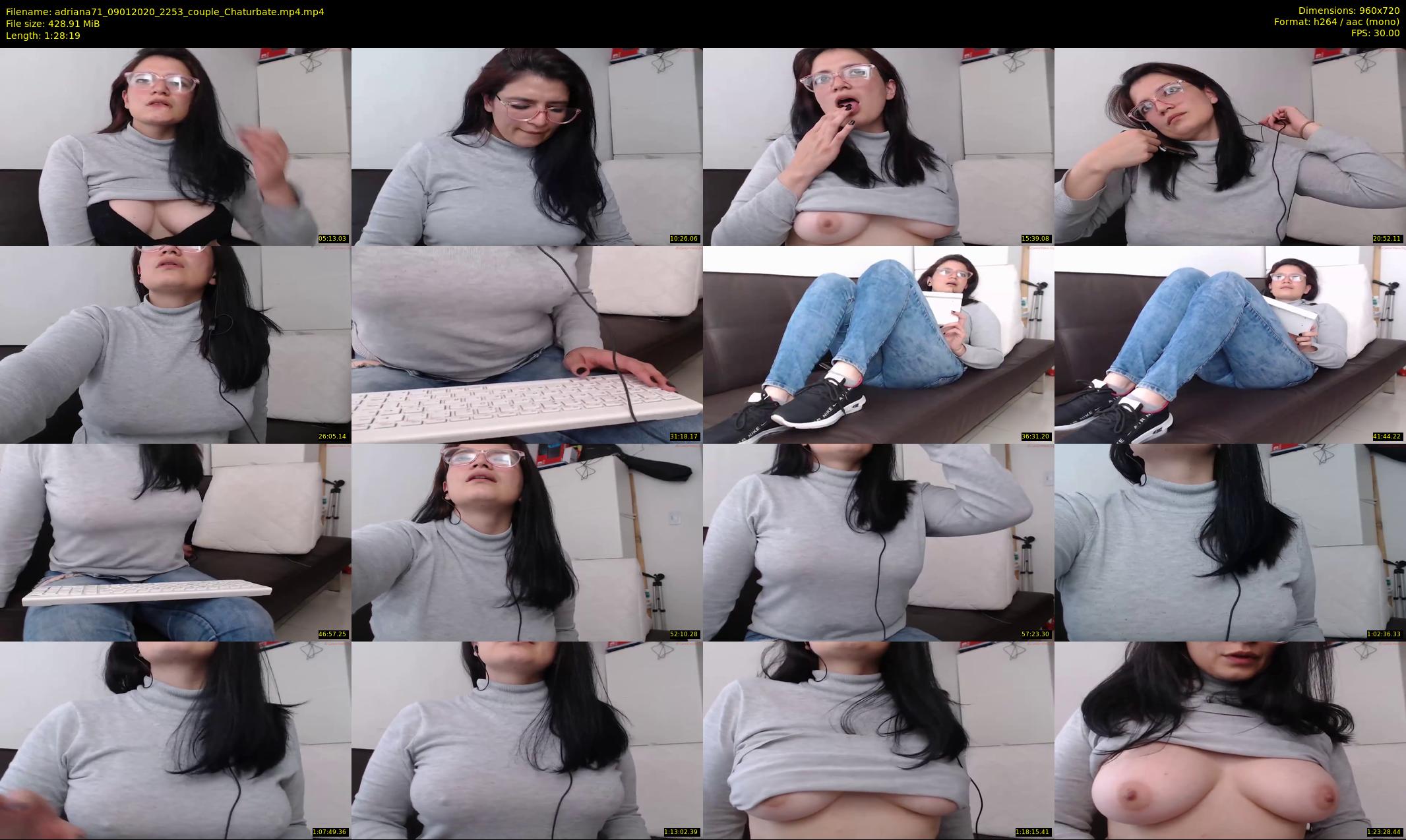 adriana71 — 89 minute Chaturbate couple cam show recording, 720p, Jan 9, 2020