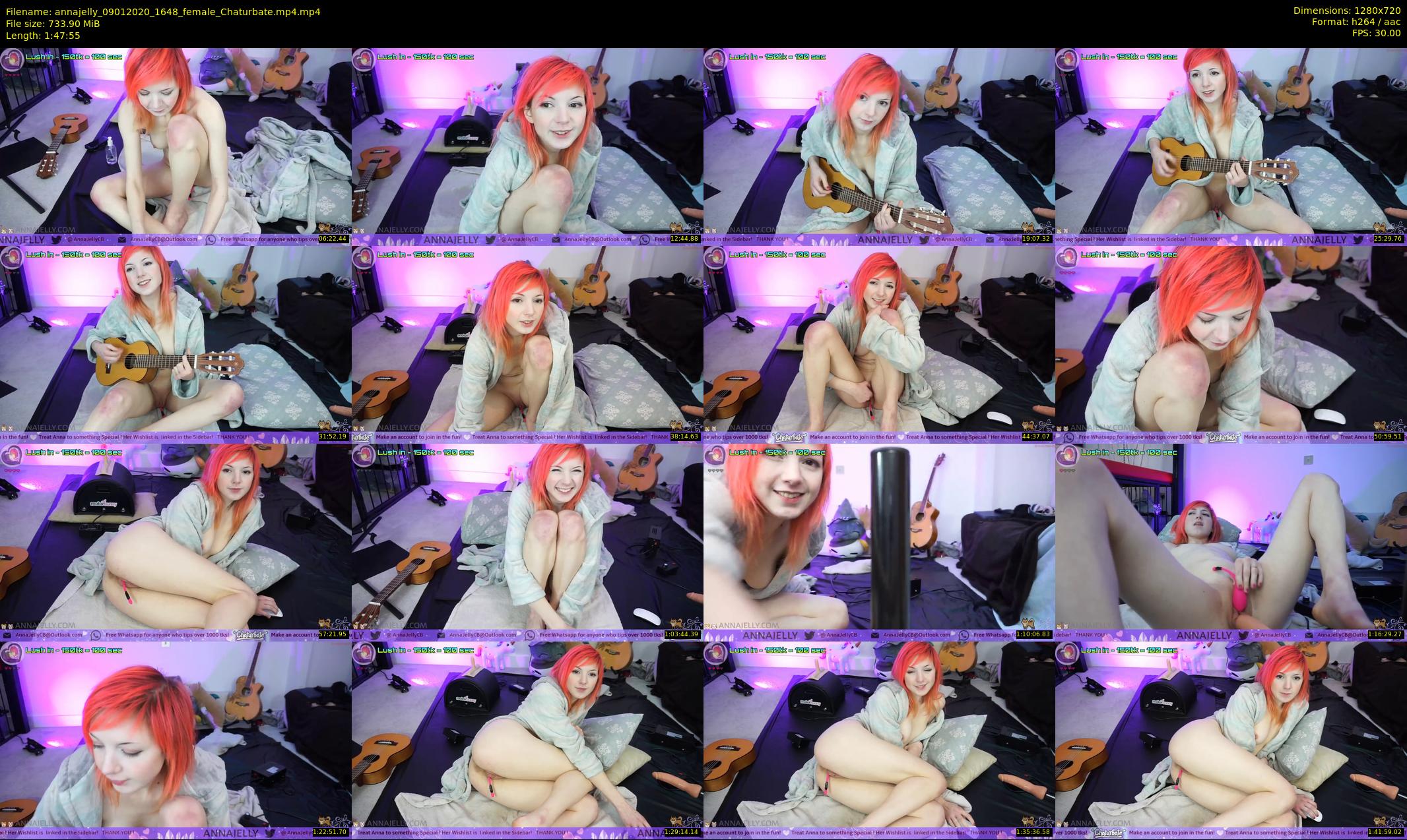 annajelly — 108 minute Chaturbate couple cam show recording, 720p, Jan 9, 2020
