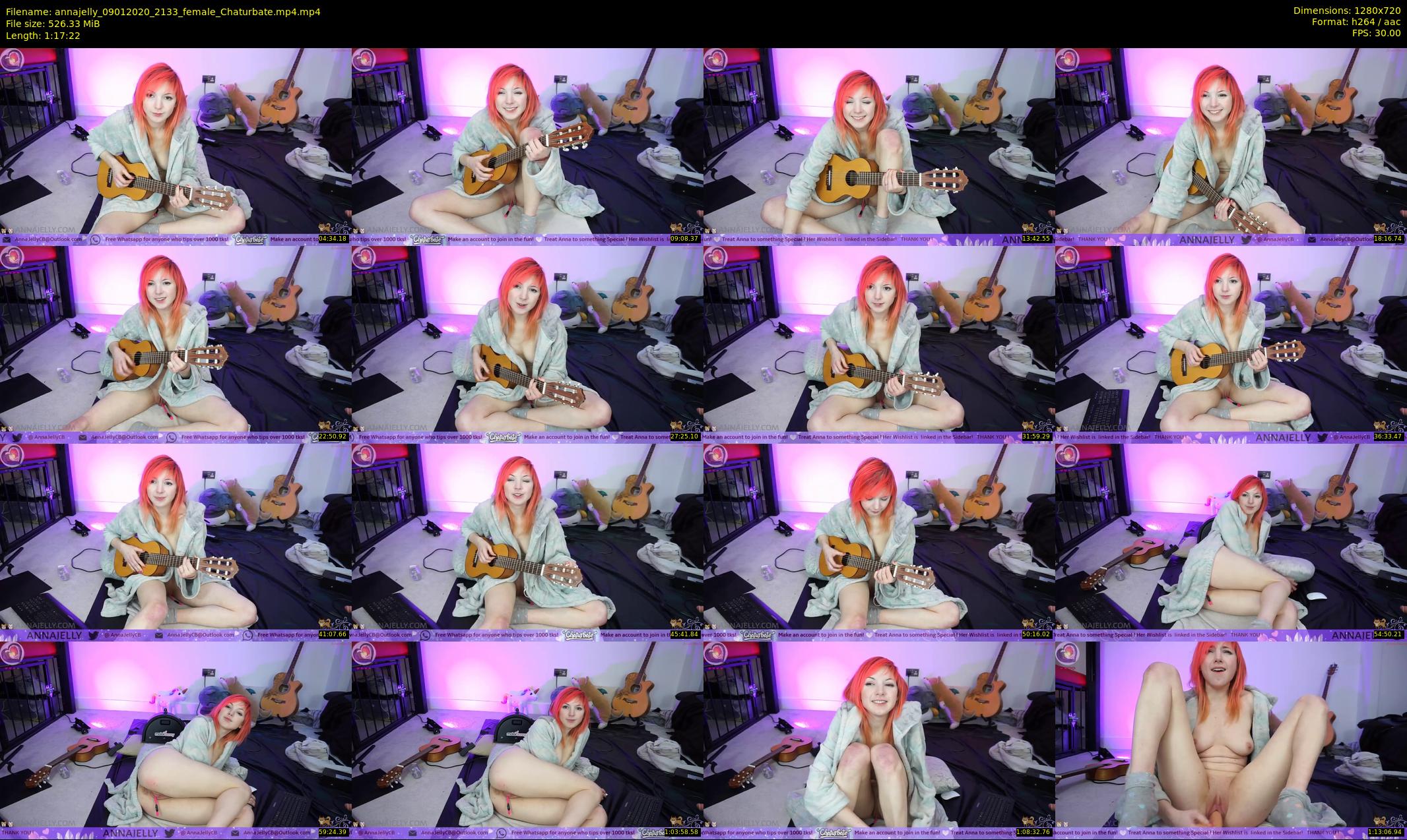 annajelly — 78 minute Chaturbate couple cam show recording, 720p, Jan 9, 2020