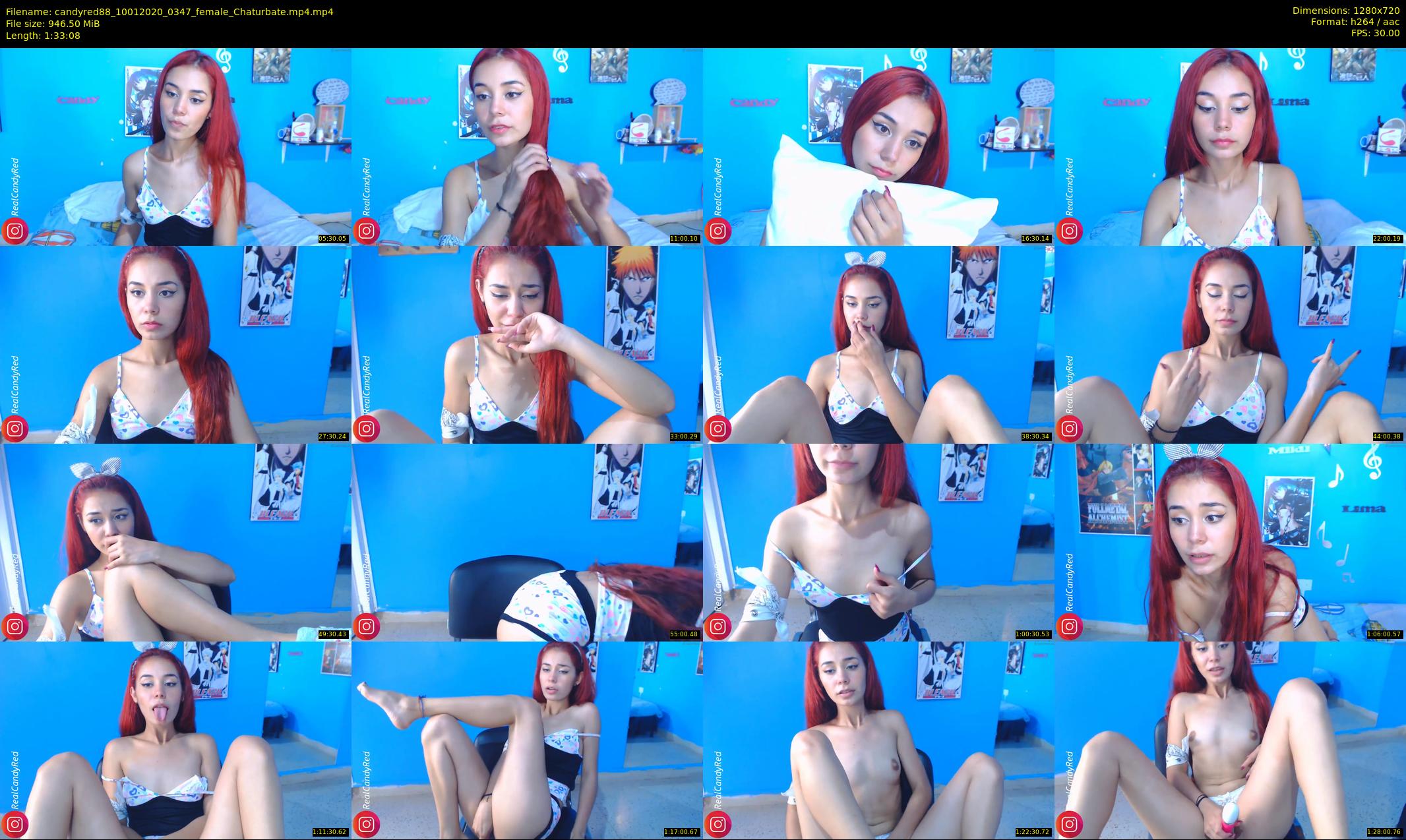 candyred88 — 94 minute Chaturbate female cam show recording, 720p, Jan 10, 2020