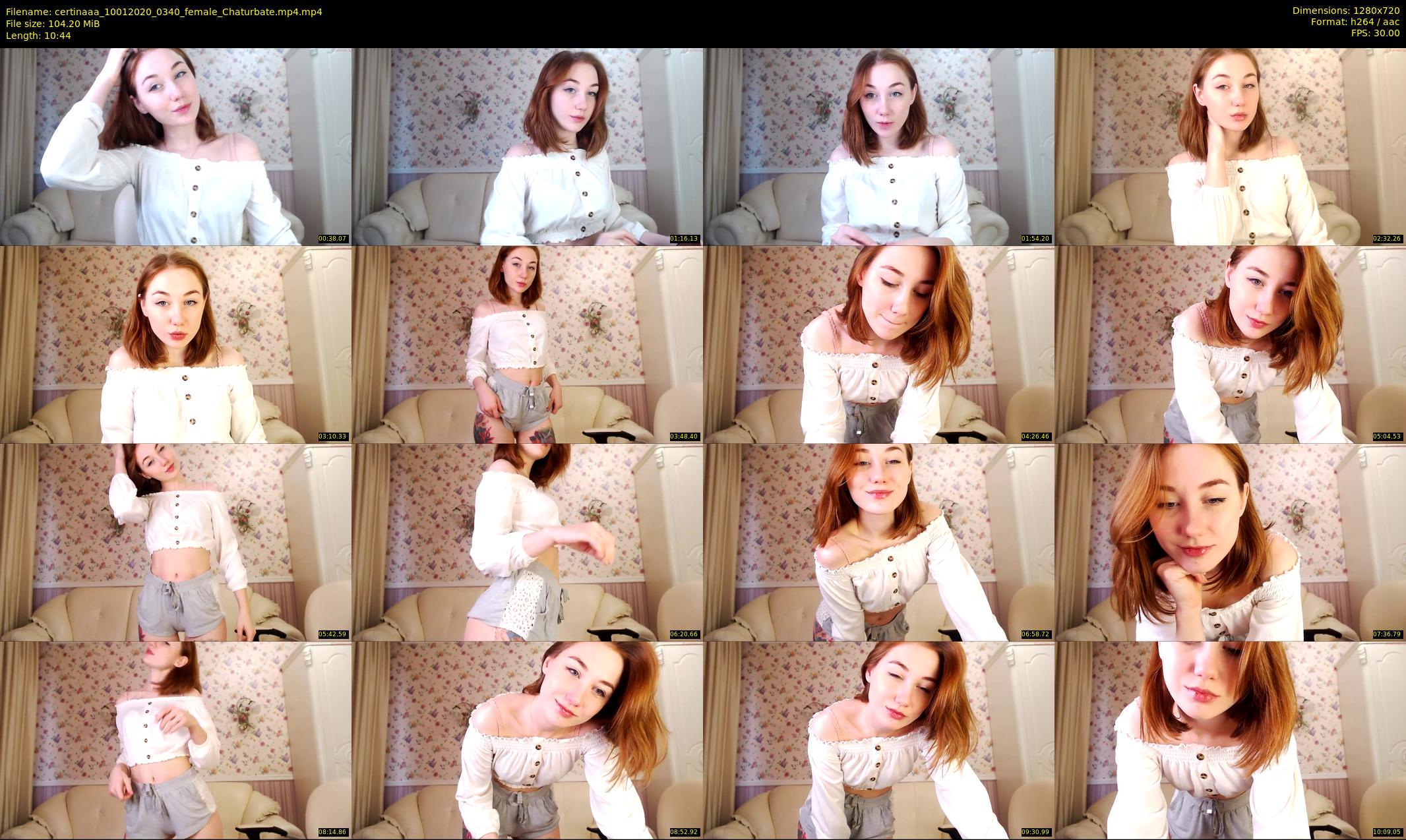 certinaaa — 11 minute Chaturbate female cam show recording, 720p, Jan 10, 2020