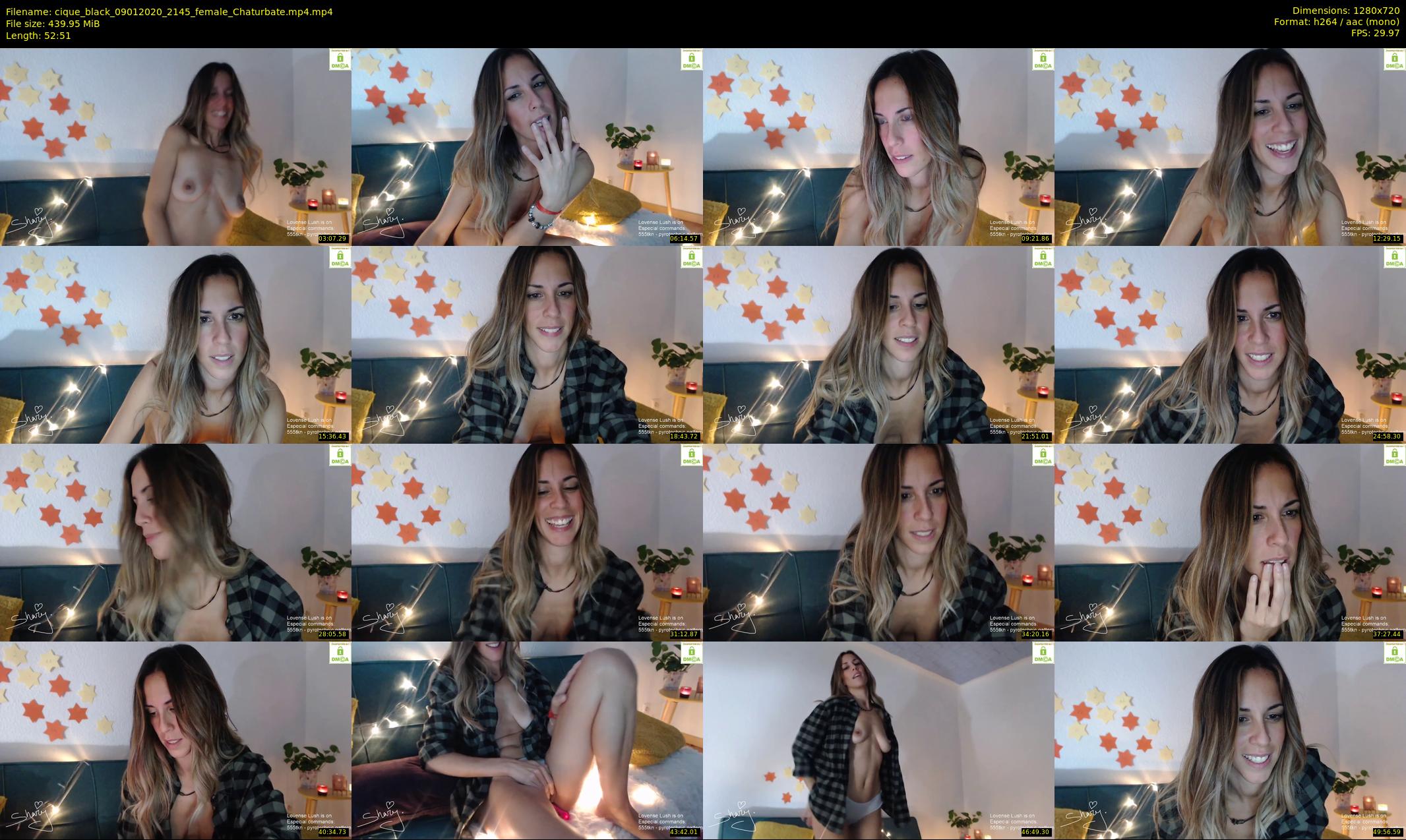 cique_black — 53 minute Chaturbate female cam show recording, 720p, Jan 9, 2020