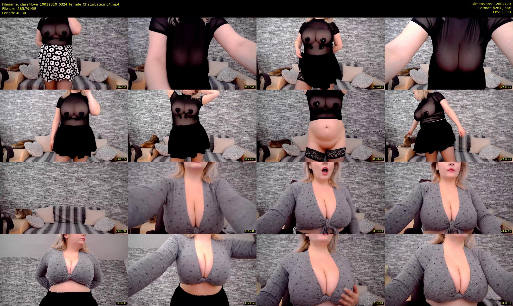 clara4love — 41 minute Chaturbate female cam show recording, 720p, Jan 10, 2020
