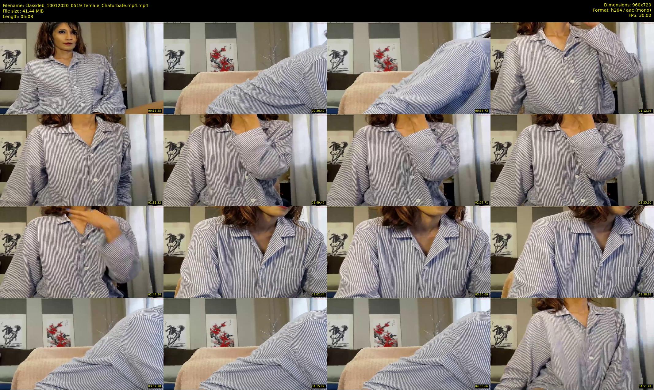 classdeb — 6 minute Chaturbate female cam show recording, 720p, Jan 10, 2020