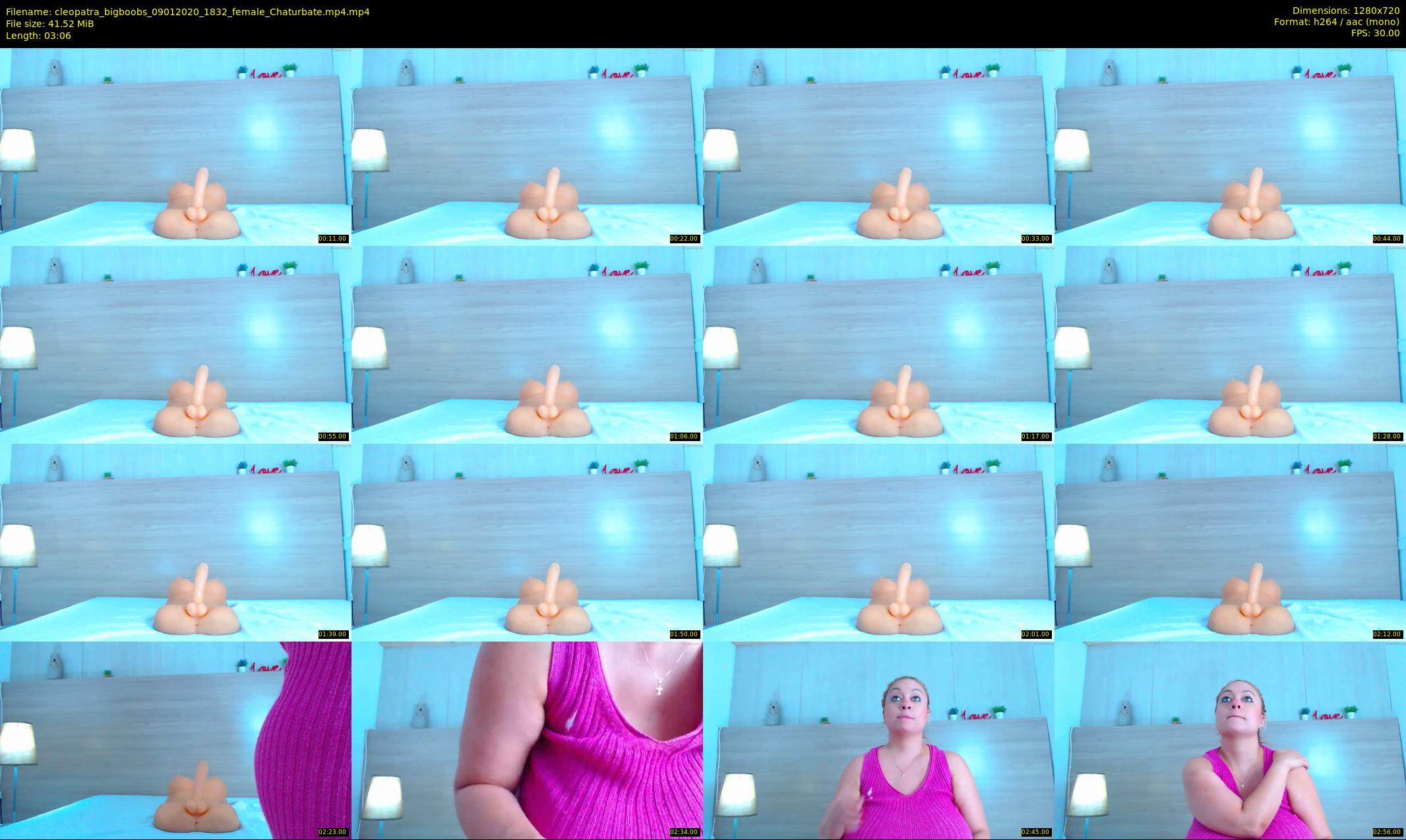 cleopatra_bigboobs — 4 minute Chaturbate female cam show recording, 720p, Jan 9, 2020