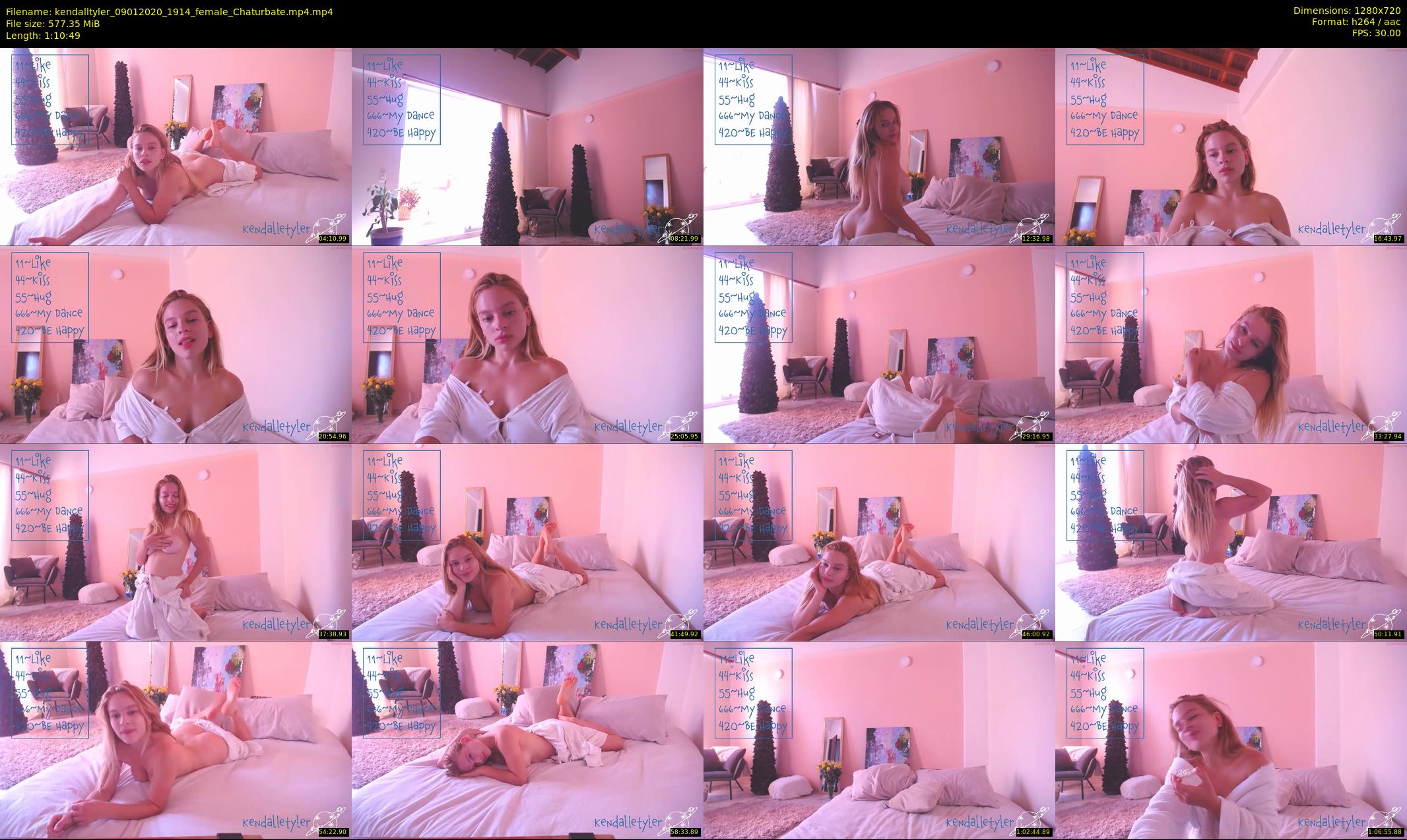 kendalltyler — 71 minute Chaturbate female cam show recording, 720p, Jan 9, 2020