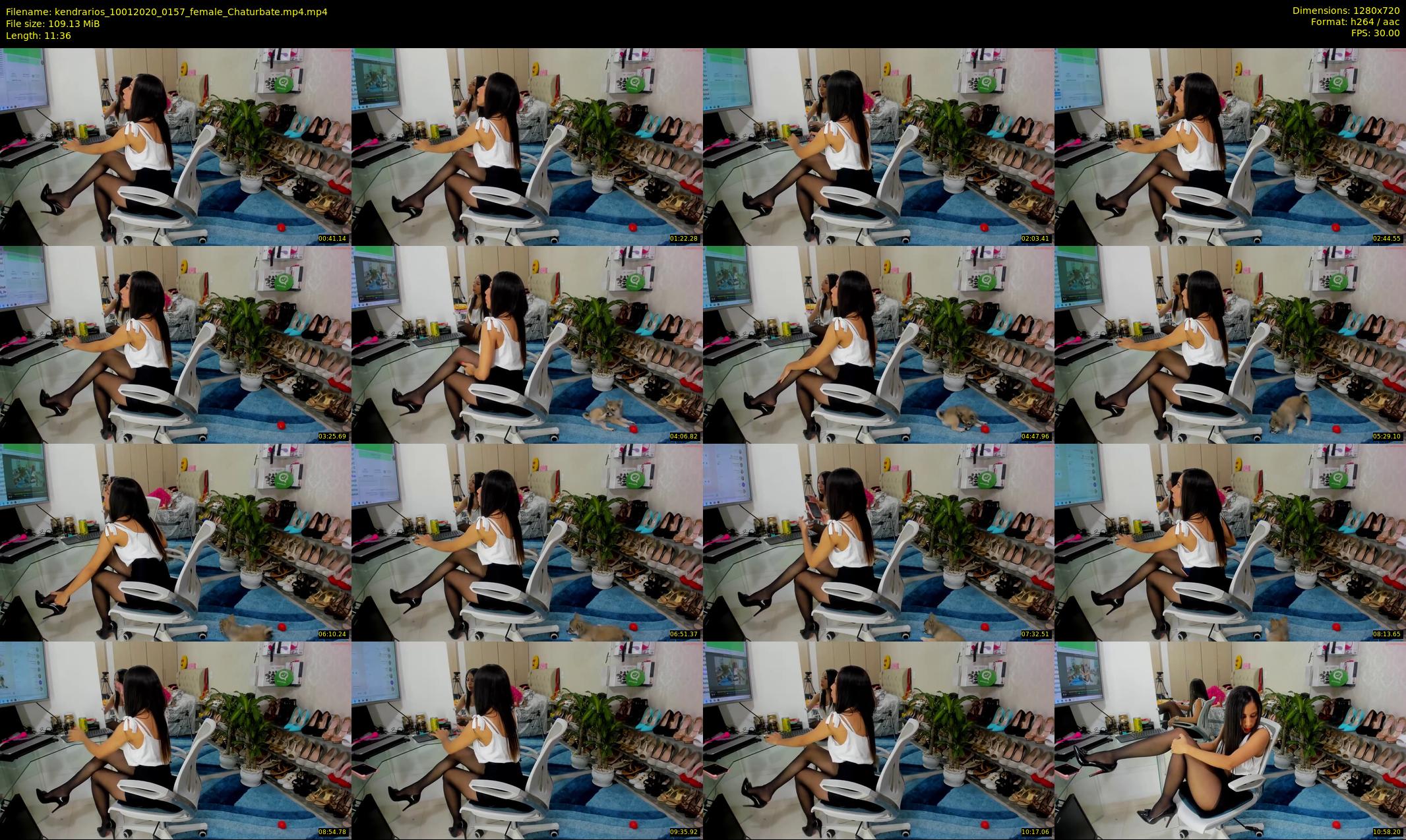 kendrarios — 12 minute Chaturbate female cam show recording, 720p, Jan 10, 2020