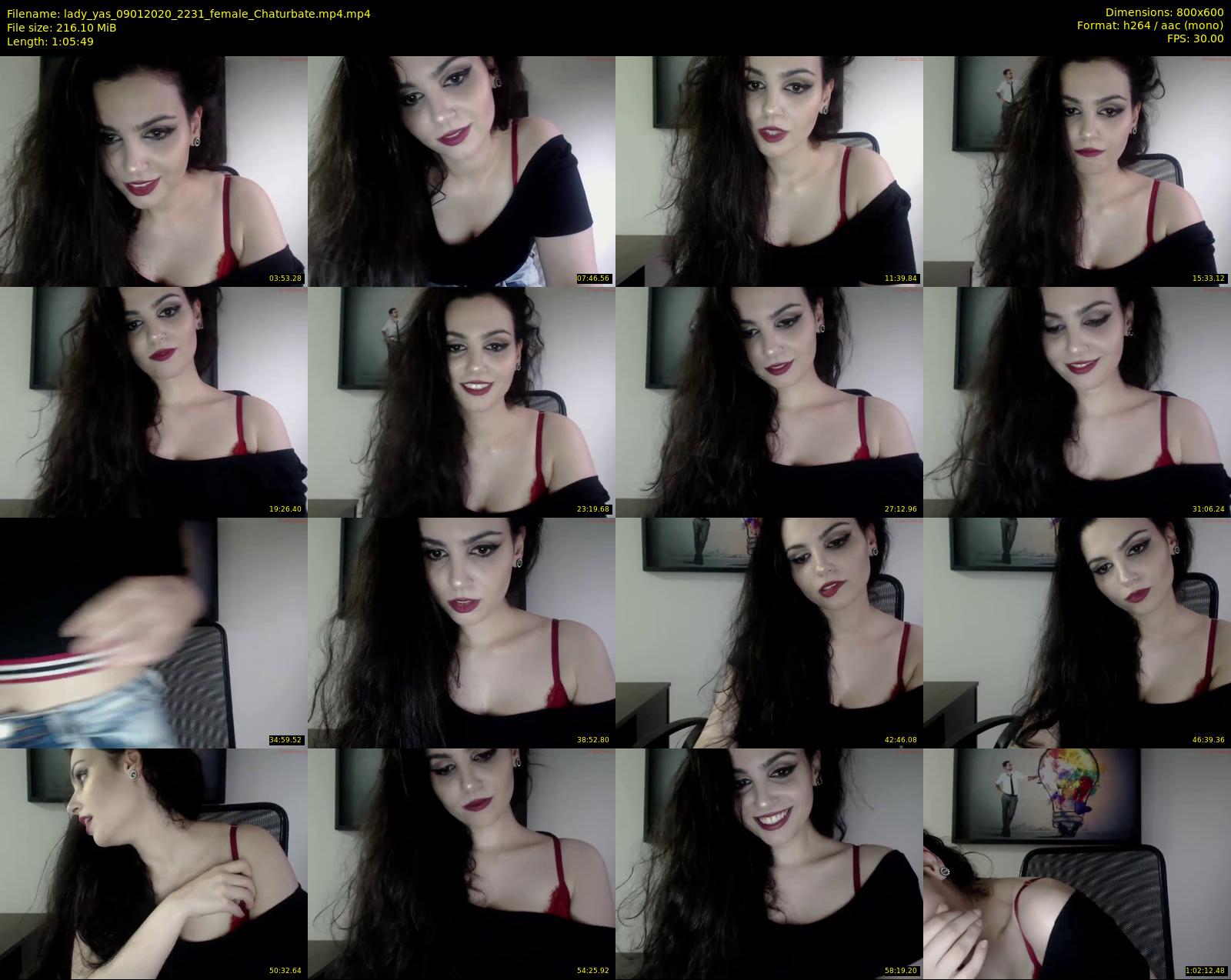 lady_yas — 66 minute Chaturbate female cam show recording, 480p, Jan 9, 2020