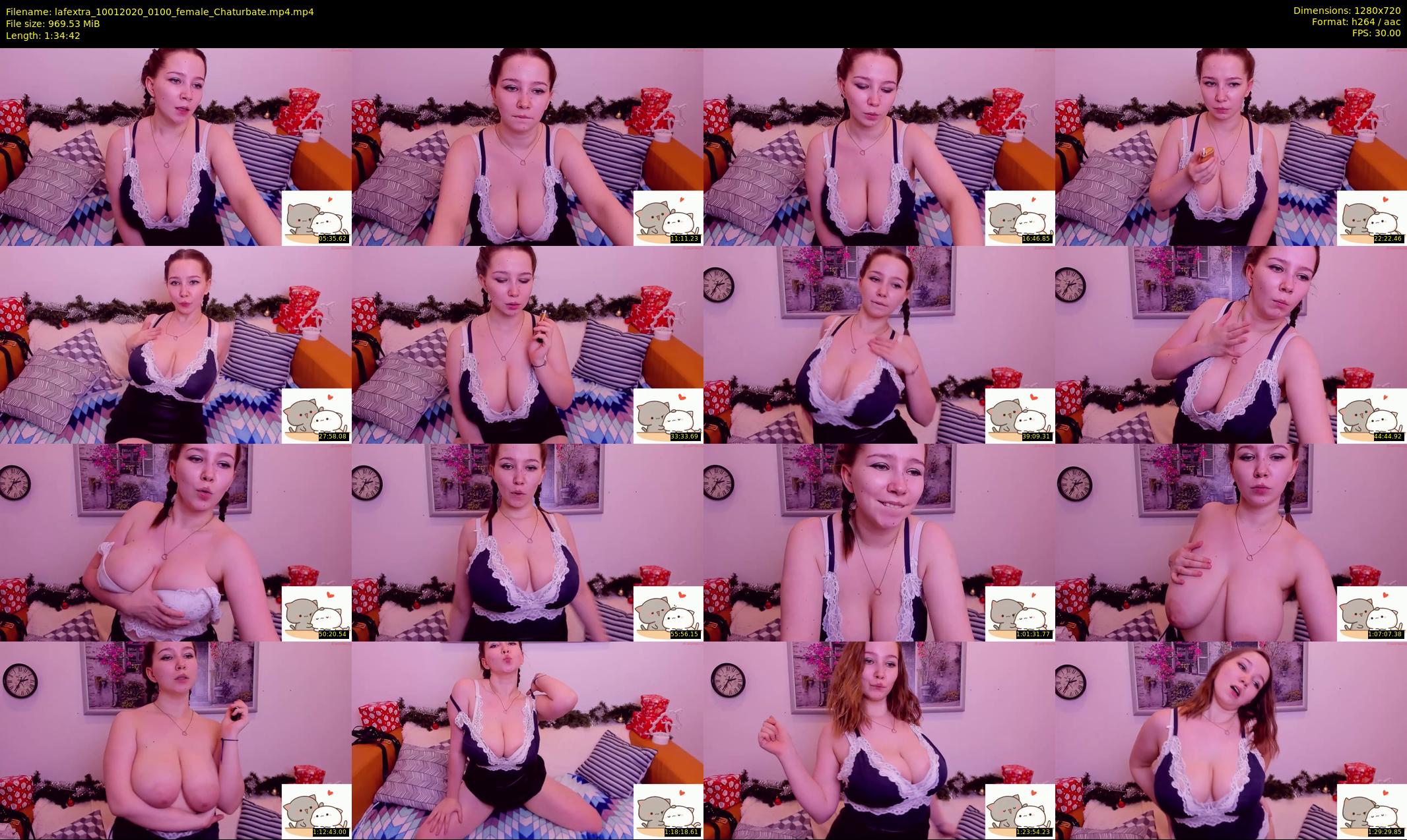 lafextra — 95 minute Chaturbate female cam show recording, 720p, Jan 10, 2020