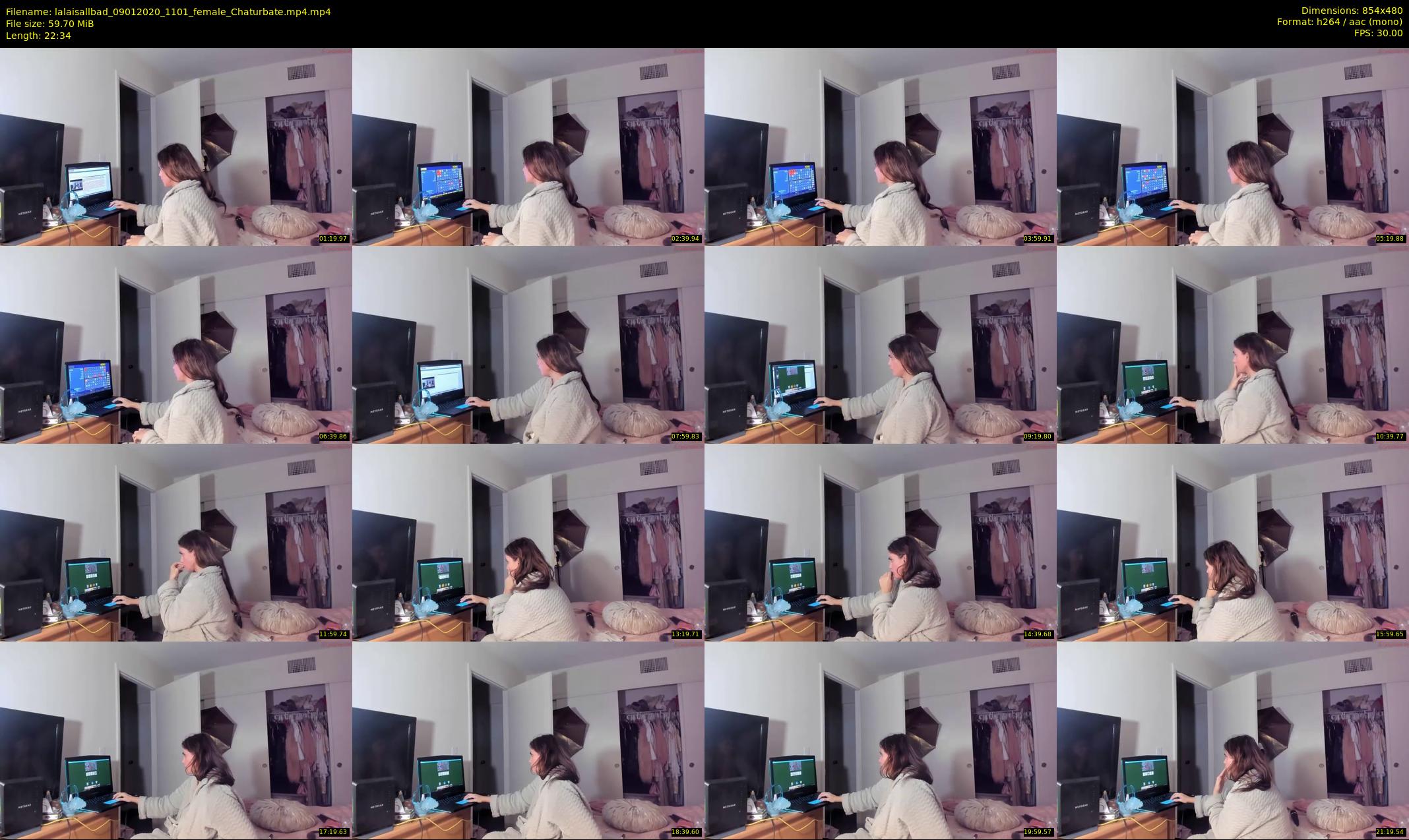 lalaisallbad — 23 minute Chaturbate female cam show recording, 480p, Jan 9, 2020