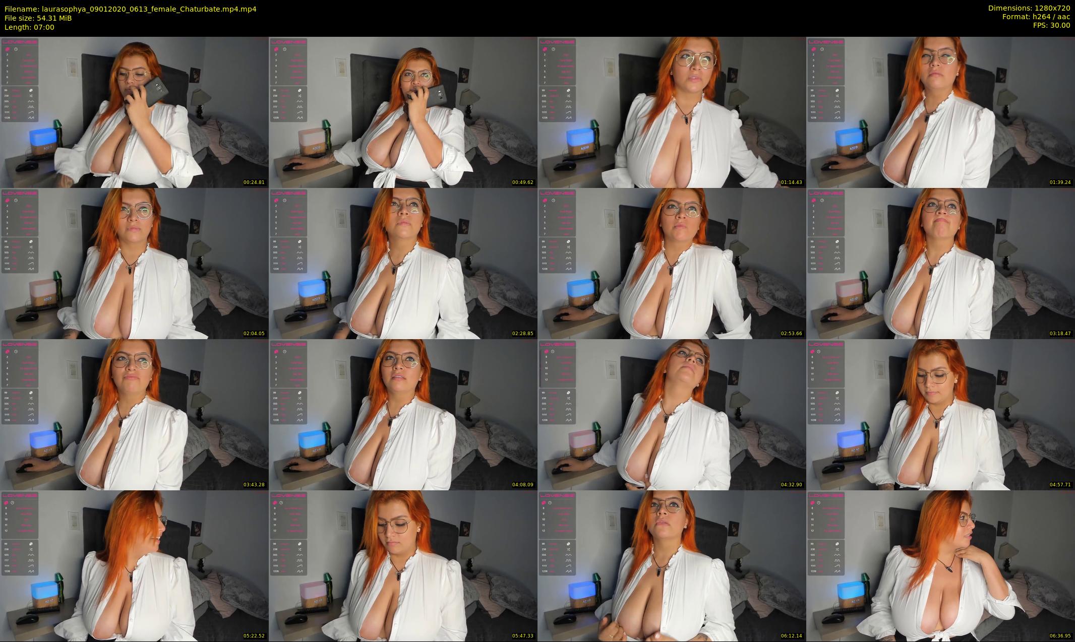 laurasophya — 7 minute Chaturbate female cam show recording, 720p, Jan 9, 2020