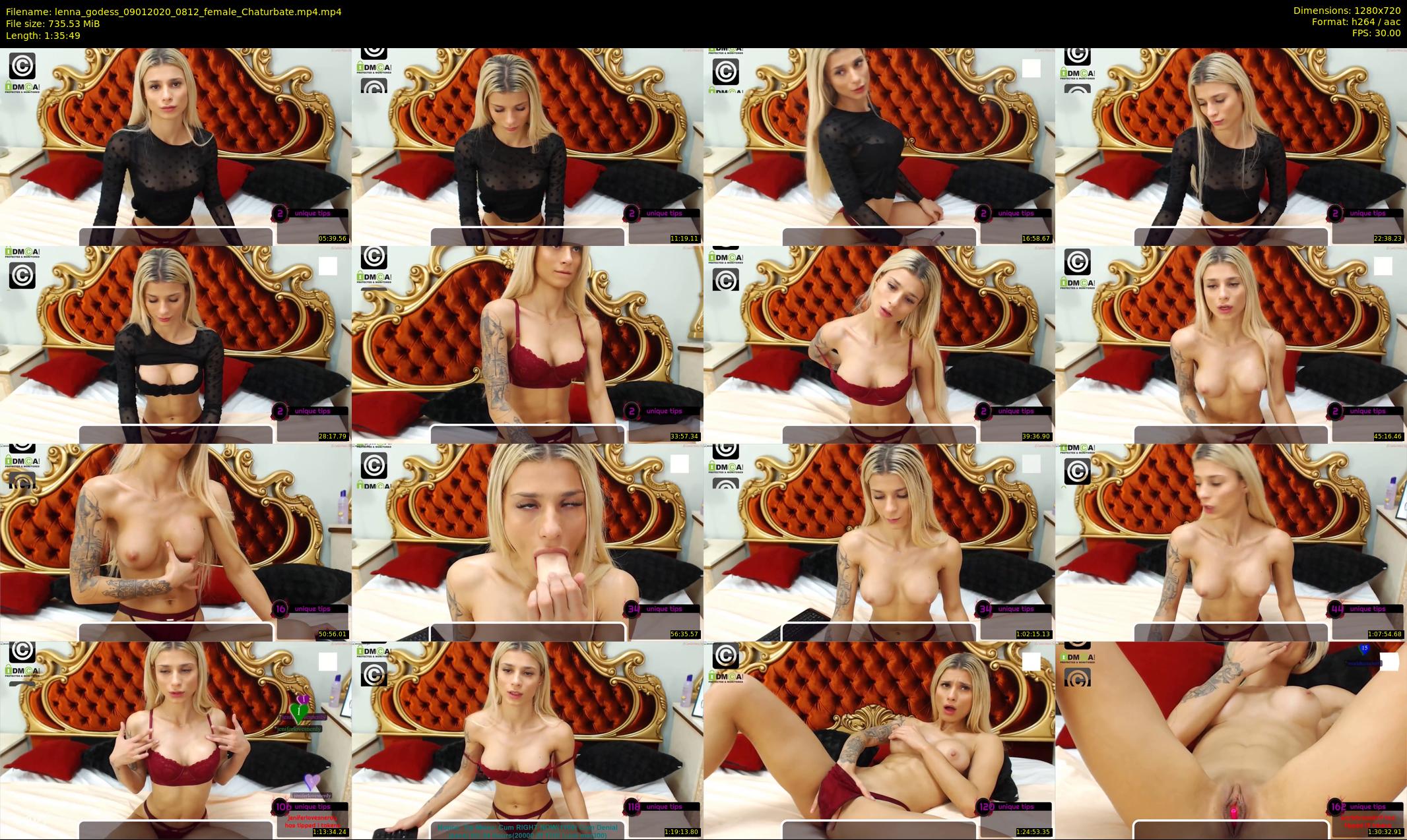 lenna_godess — 96 minute Chaturbate female cam show recording, 720p, Jan 9, 2020