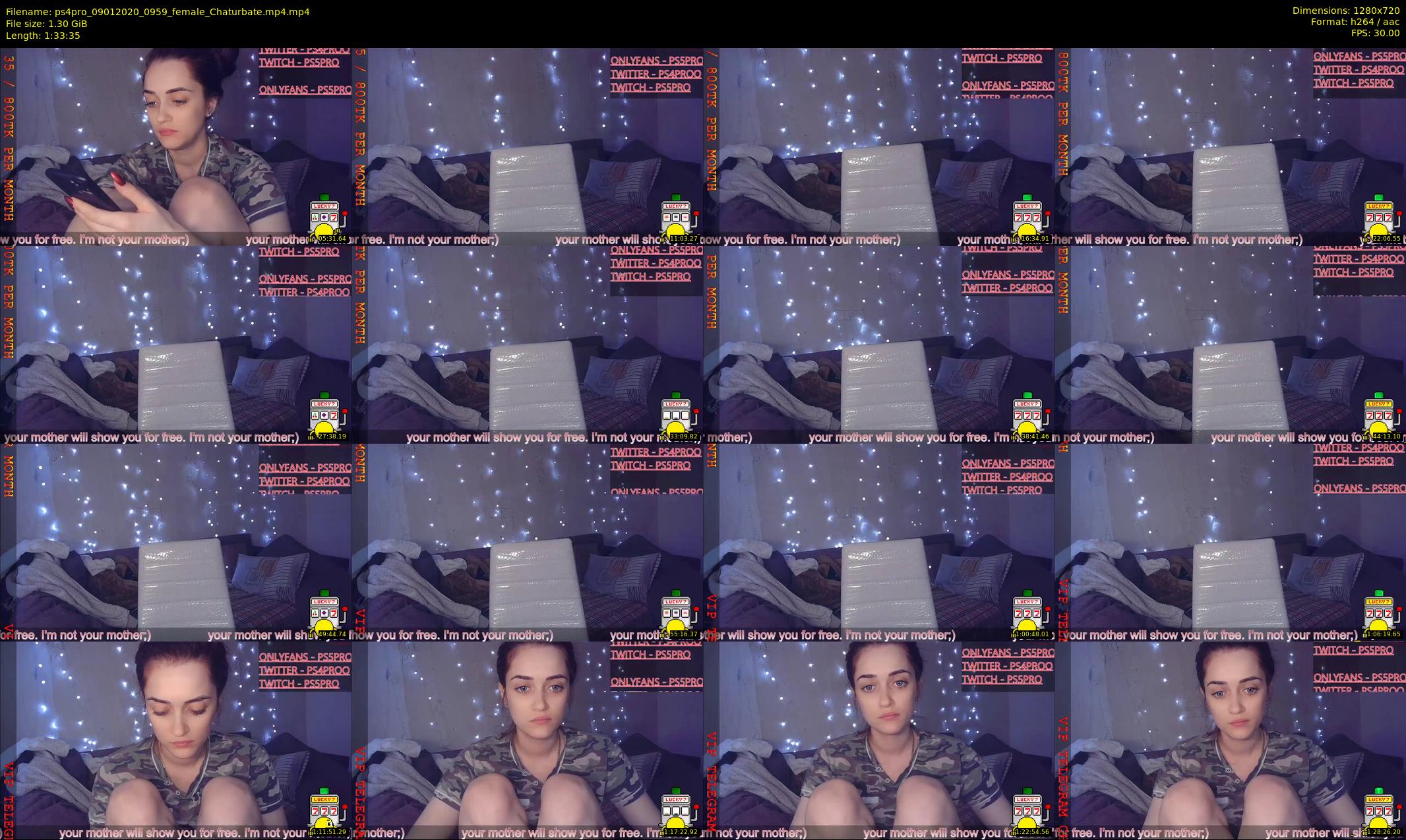 ps4pro — 94 minute Chaturbate female cam show recording, 720p, Jan 9, 2020