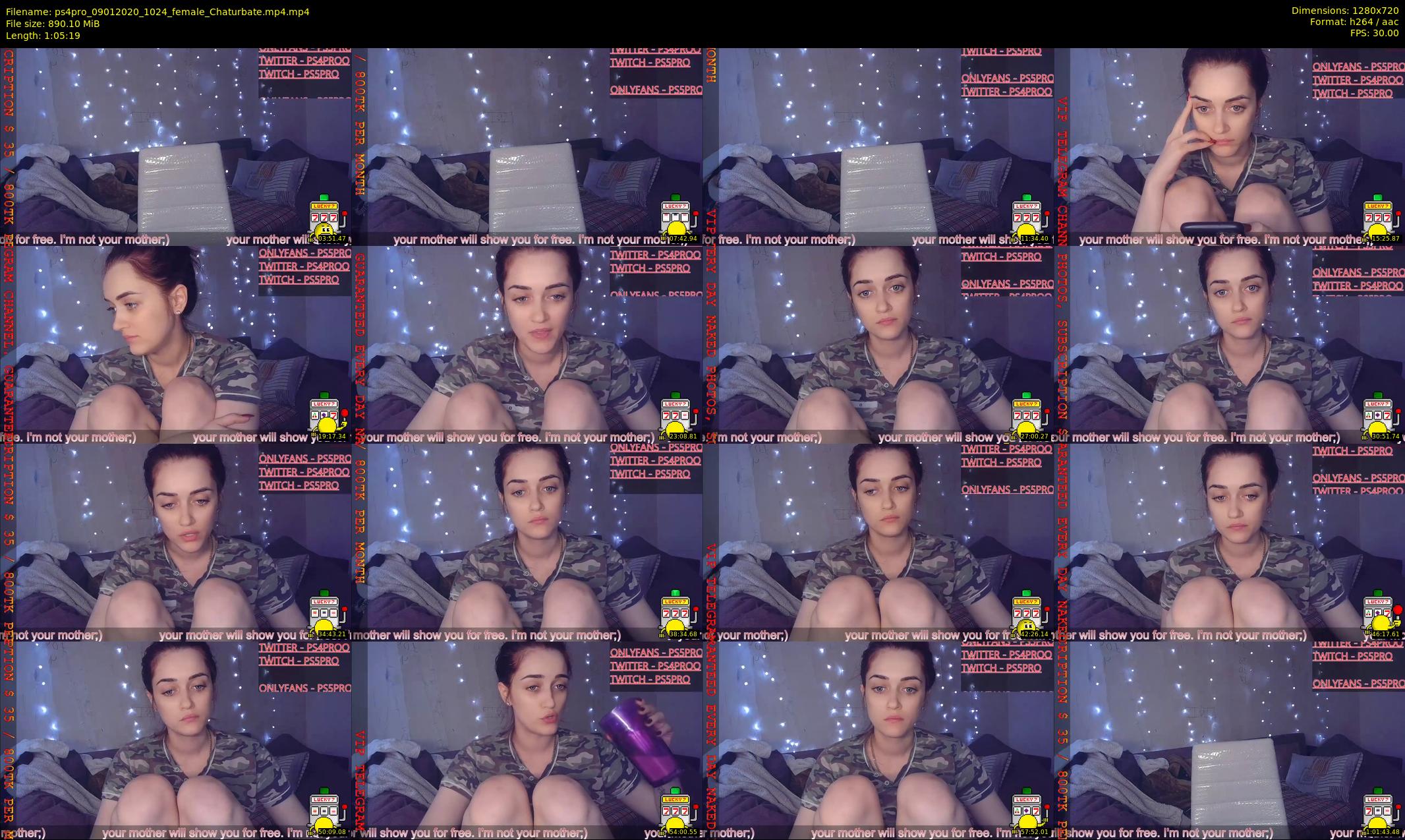 ps4pro — 66 minute Chaturbate female cam show recording, 720p, Jan 9, 2020