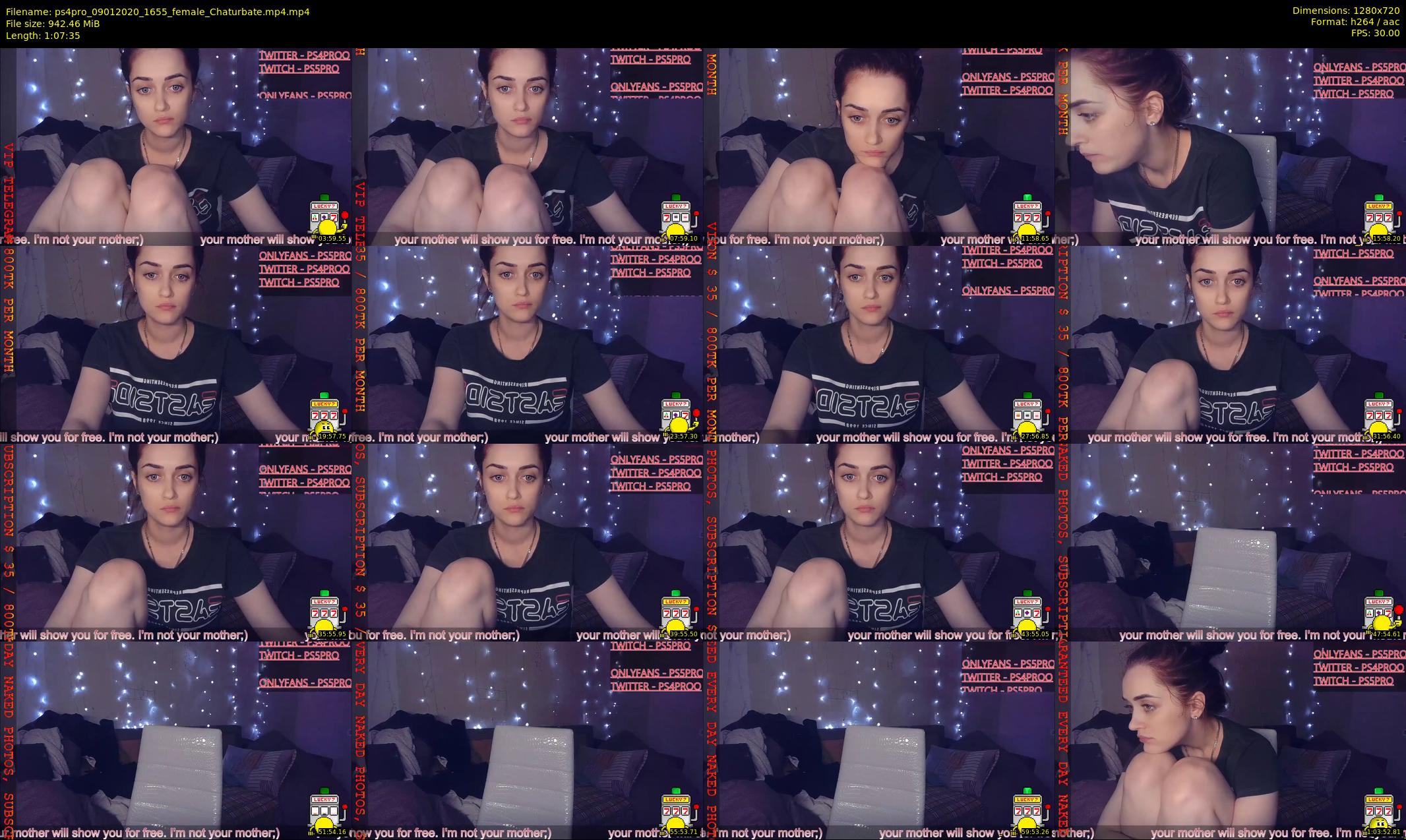 ps4pro — 68 minute Chaturbate female cam show recording, 720p, Jan 9, 2020