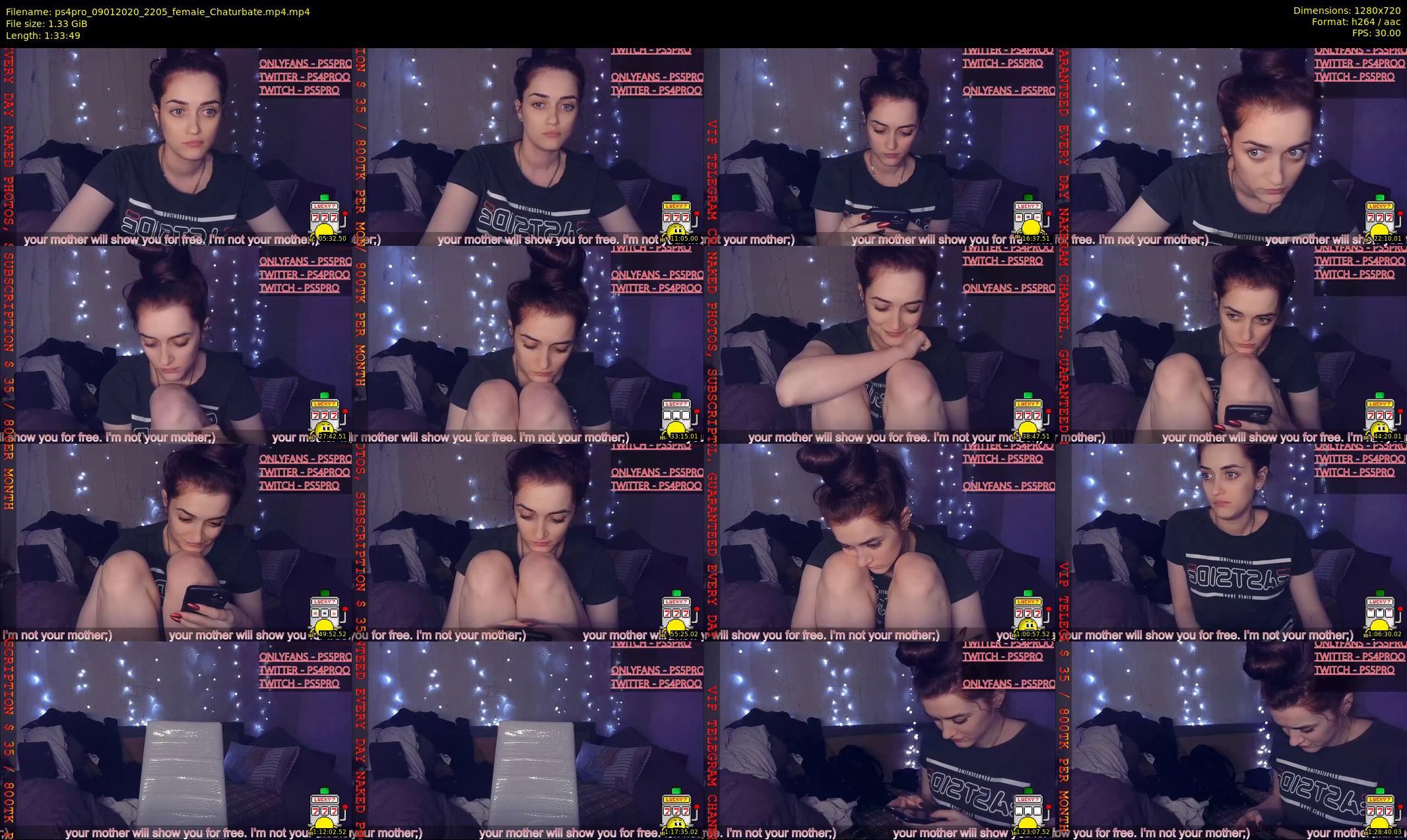 ps4pro — 94 minute Chaturbate female cam show recording, 720p, Jan 9, 2020
