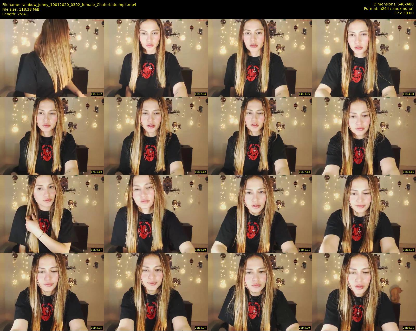 rainbow_jenny — 26 minute Chaturbate female cam show recording, 480p, Jan 10, 2020
