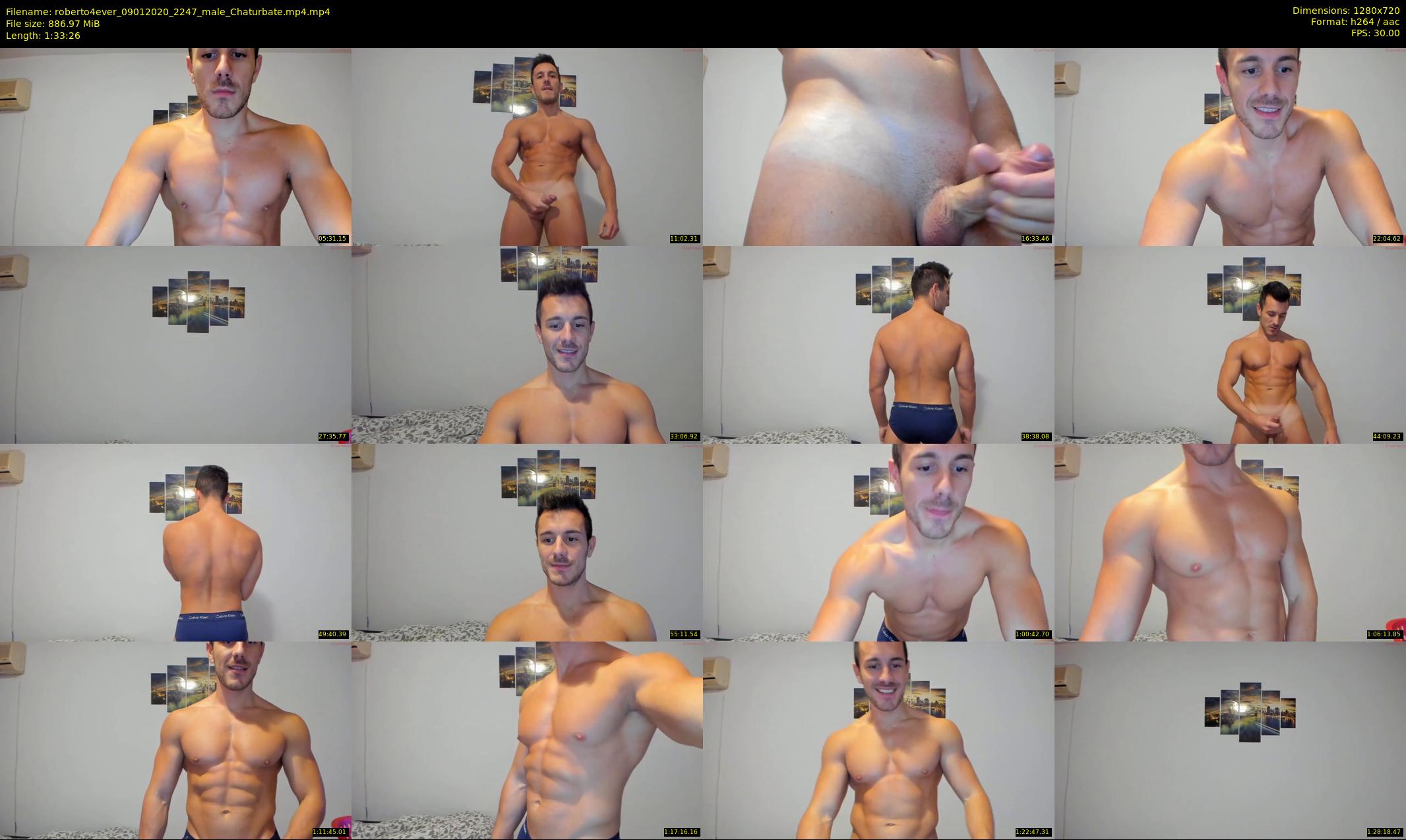 roberto4ever — 94 minute Chaturbate male cam show recording, 720p, Jan 9, 2020