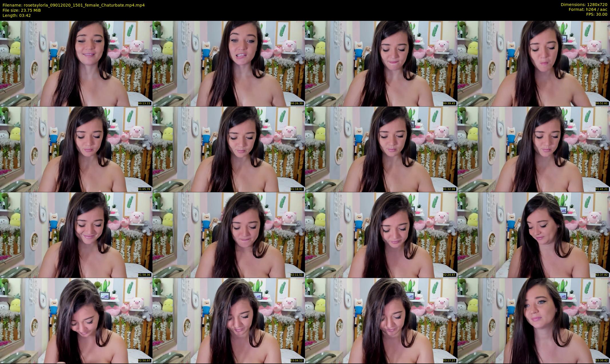 rosetaylorla — 4 minute Chaturbate female cam show recording, 720p, Jan 9, 2020