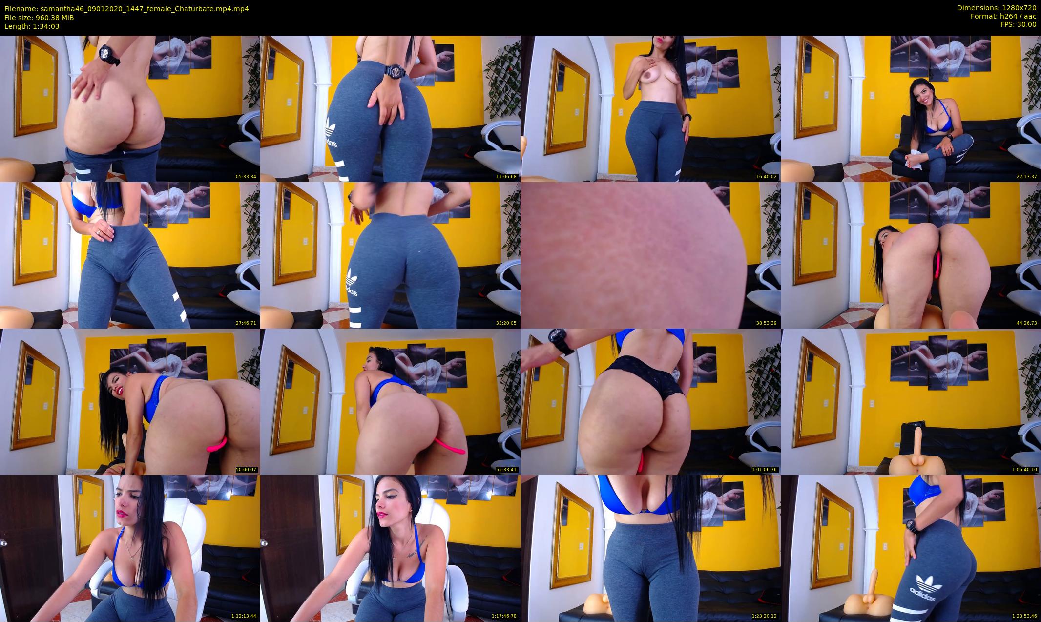 samantha46 — 95 minute Chaturbate female cam show recording, 720p, Jan 9, 2020