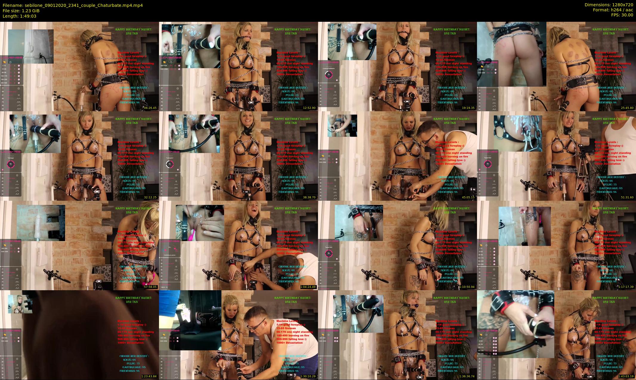 sebilone — 110 minute Chaturbate couple cam show recording, 720p, Jan 9, 2020