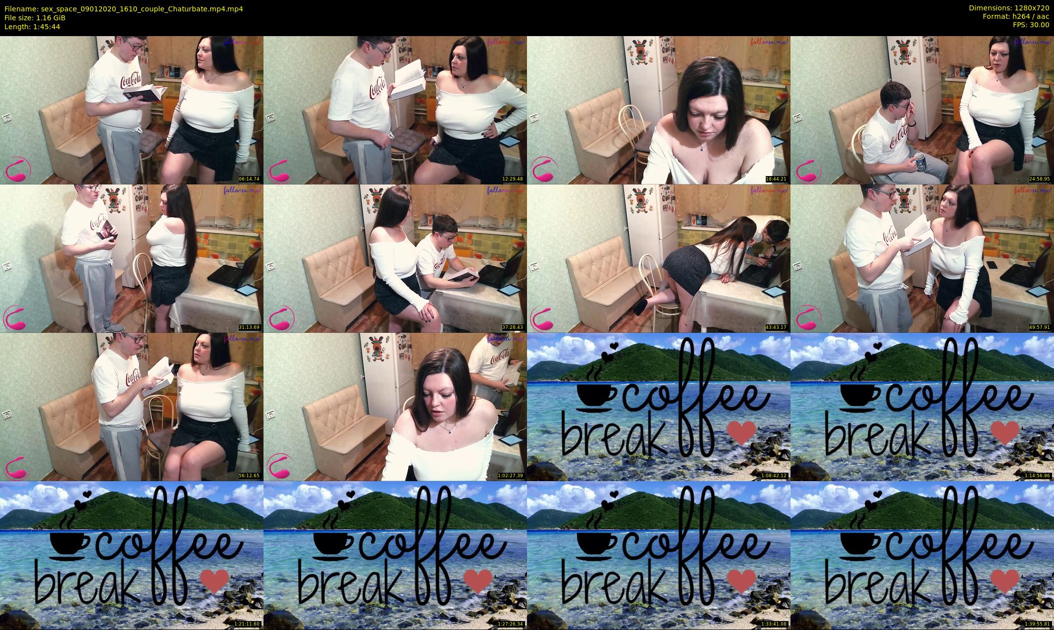 sex_space — 106 minute Chaturbate couple cam show recording, 720p, Jan 9, 2020