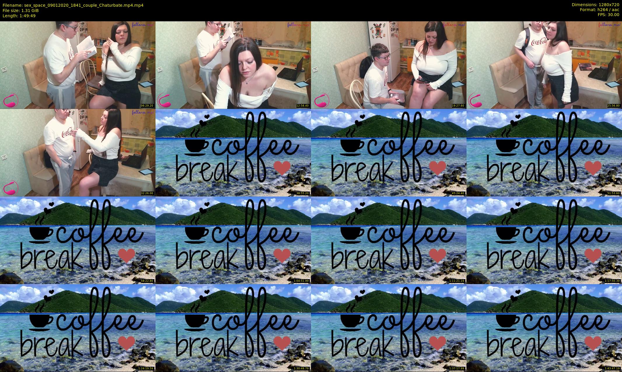 sex_space — 110 minute Chaturbate couple cam show recording, 720p, Jan 9, 2020
