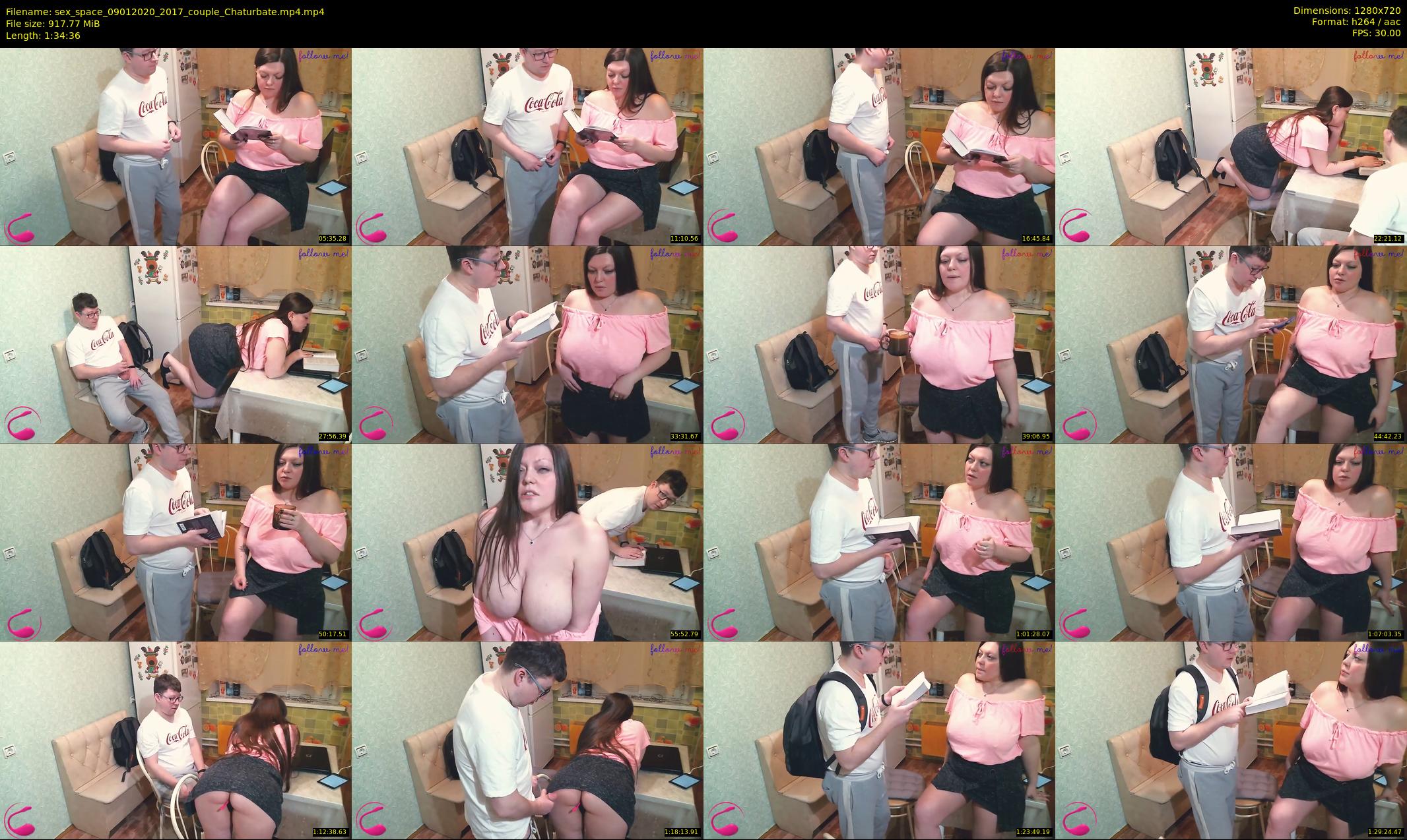 sex_space — 95 minute Chaturbate couple cam show recording, 720p, Jan 9, 2020