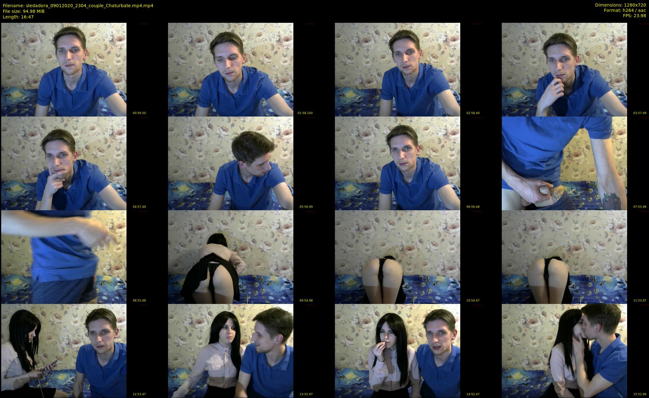 sledadora — 17 minute Chaturbate couple cam show recording, 720p, Jan 9, 2020
