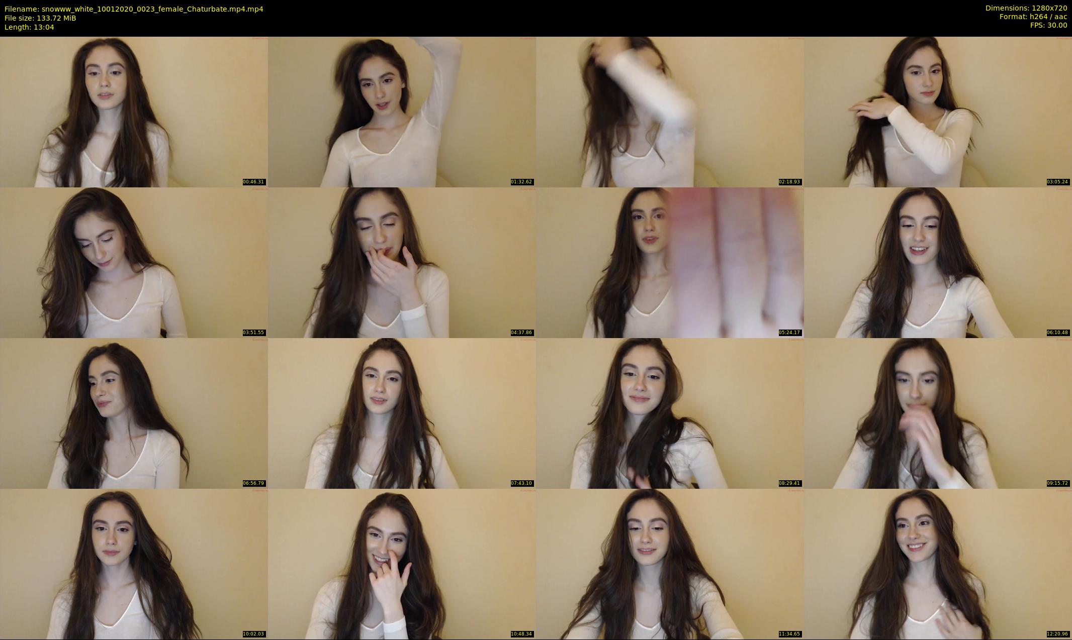 snowww_white — 14 minute Chaturbate female cam show recording, 720p, Jan 10, 2020