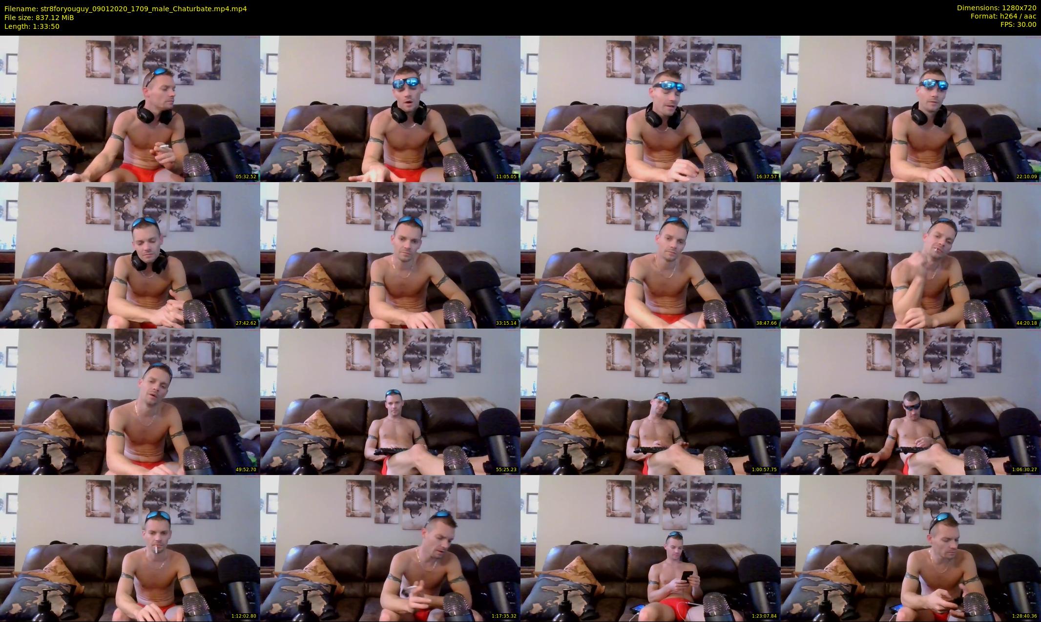 str8foryouguy — 94 minute Chaturbate male cam show recording, 720p, Jan 9, 2020