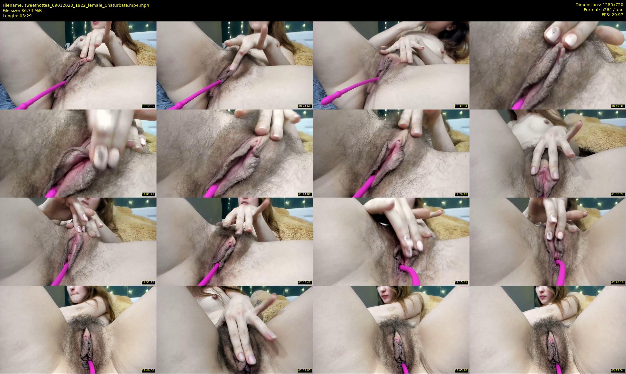 sweethottea — 4 minute Chaturbate female cam show recording, 720p, Jan 9, 2020